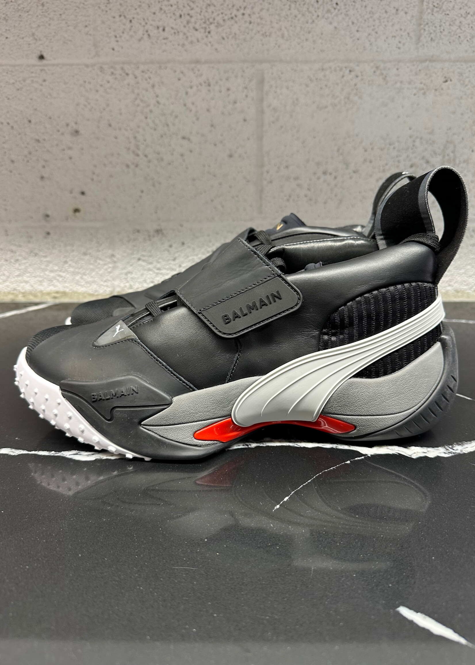 Balmain X Puma Black/Grey Runners Masc 10 W BOX