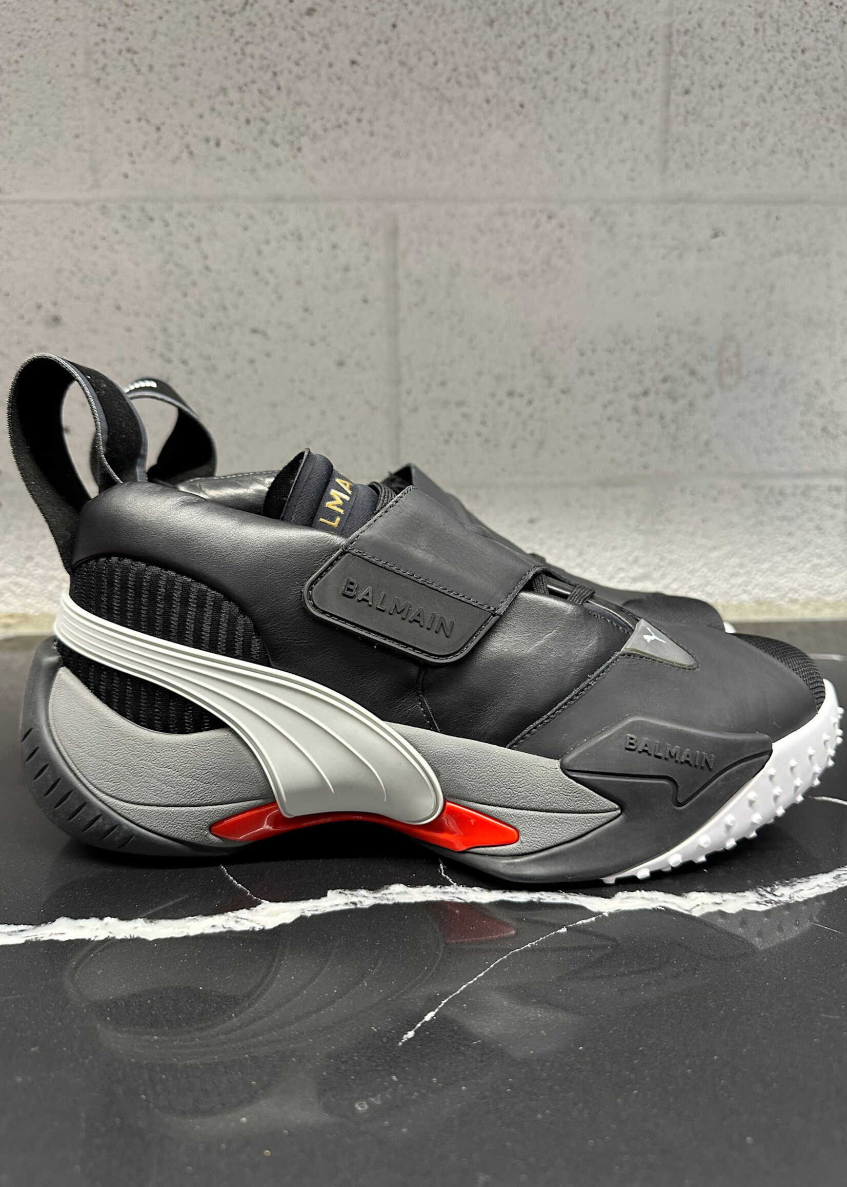 Balmain X Puma Black/Grey Runners Masc 10 W BOX