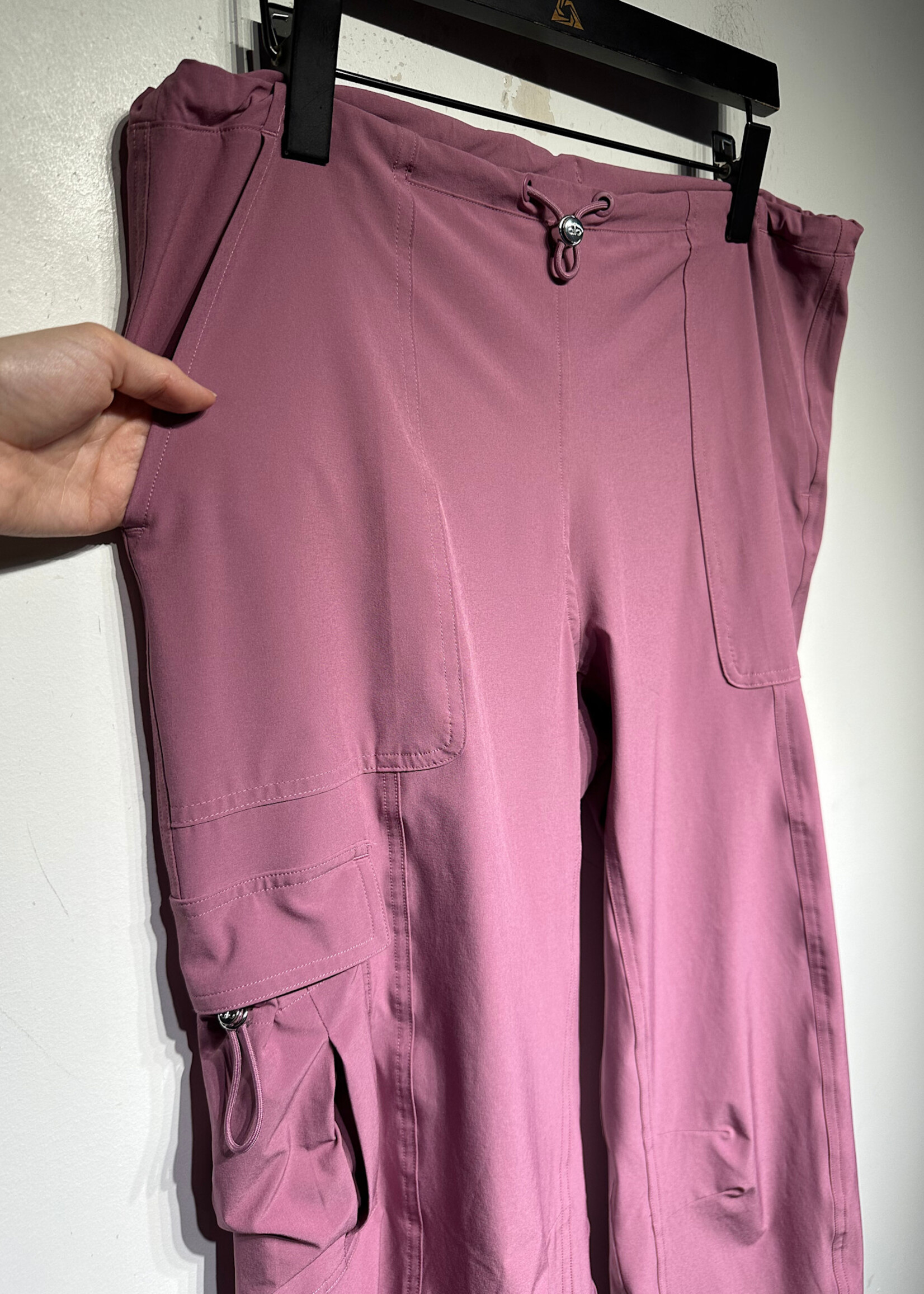 Alo Pink Drawstring Cargo Pants XS/28