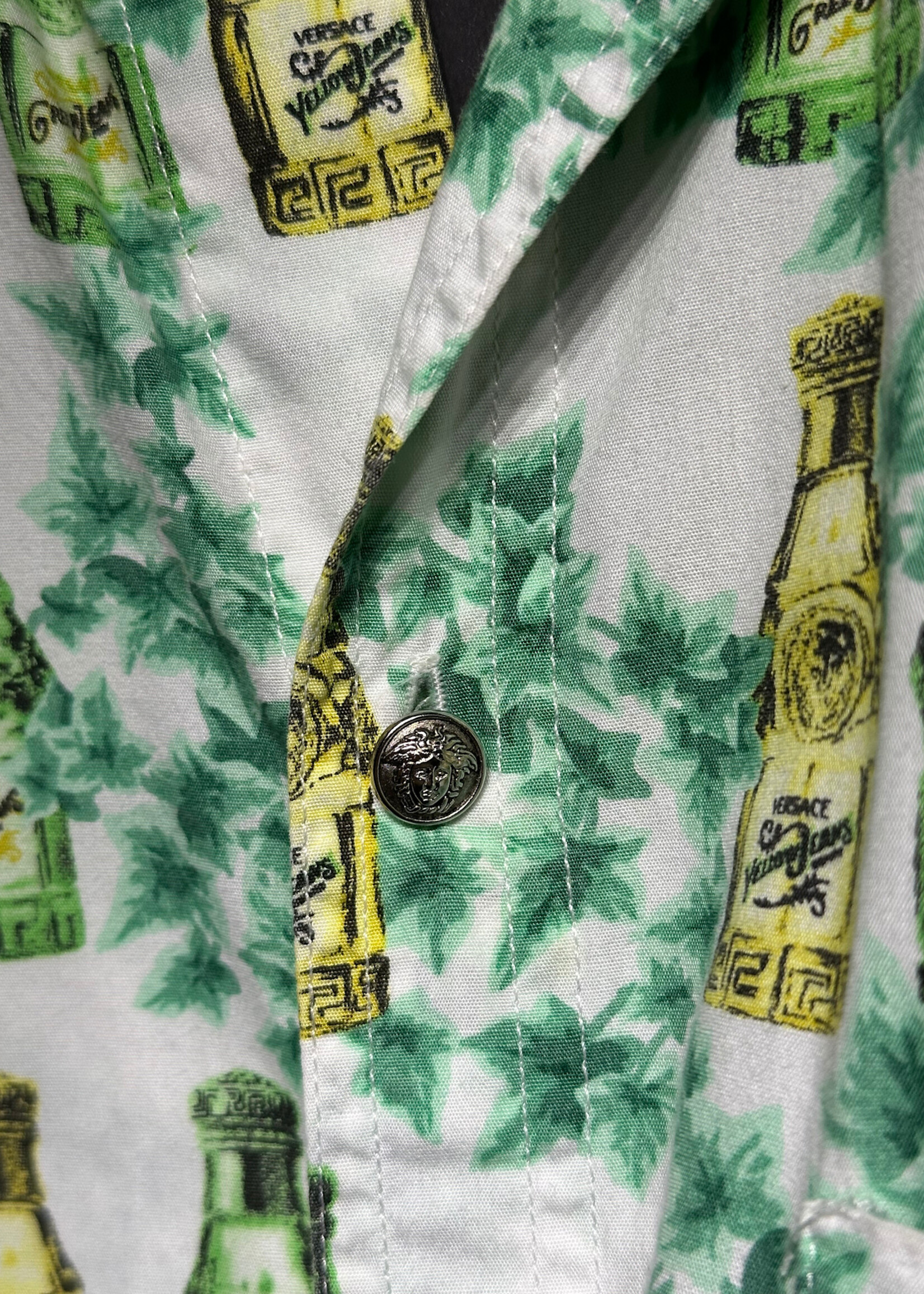 Versace Jeans Couture Bottle AOP Button Up Masc S