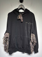 Valabasas Black Fringe Hoodie S