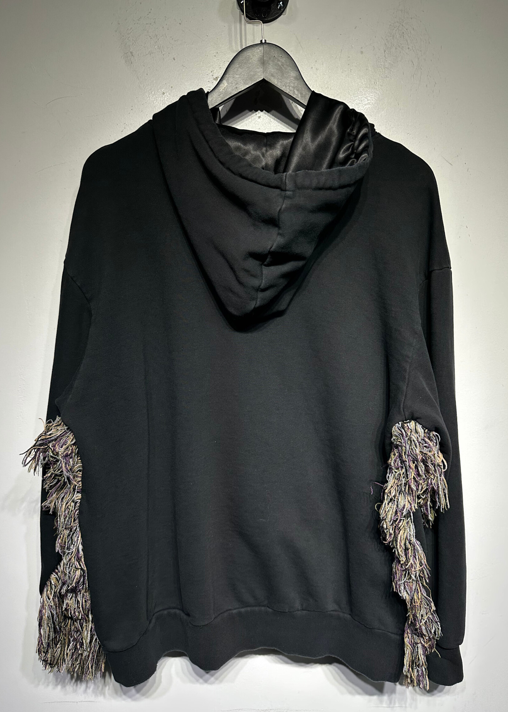 Valabasas Black Fringe Hoodie S