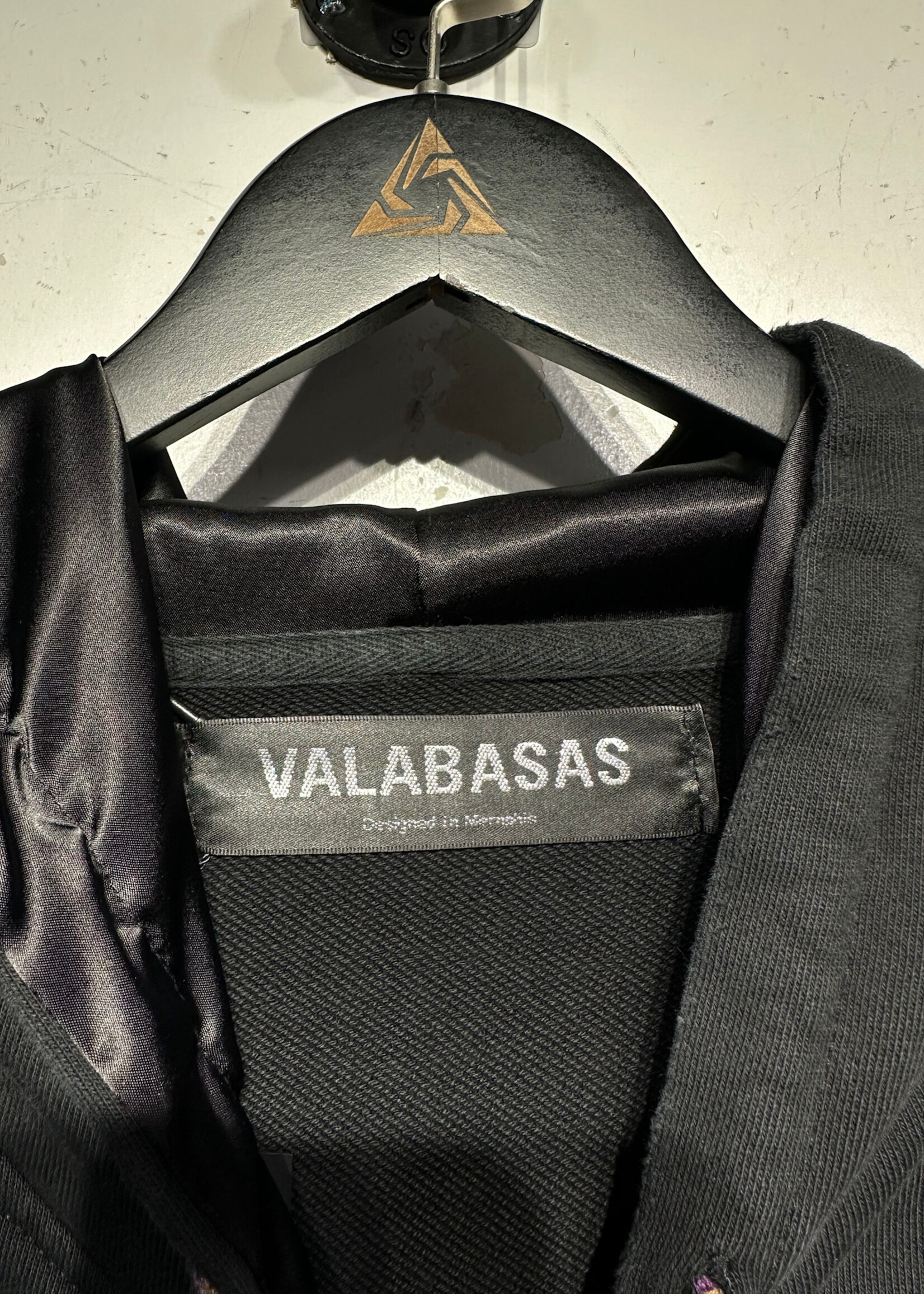 Valabasas Black Fringe Hoodie S
