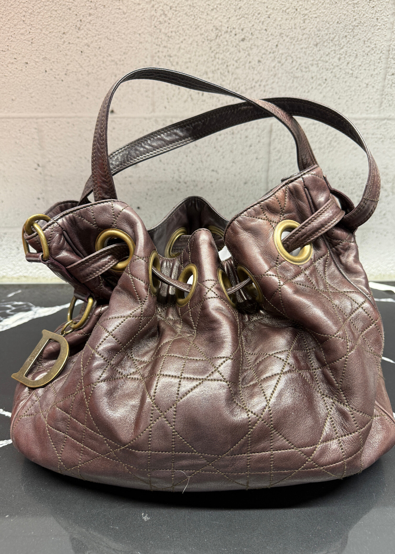 Dior Cannage Brown Hobo