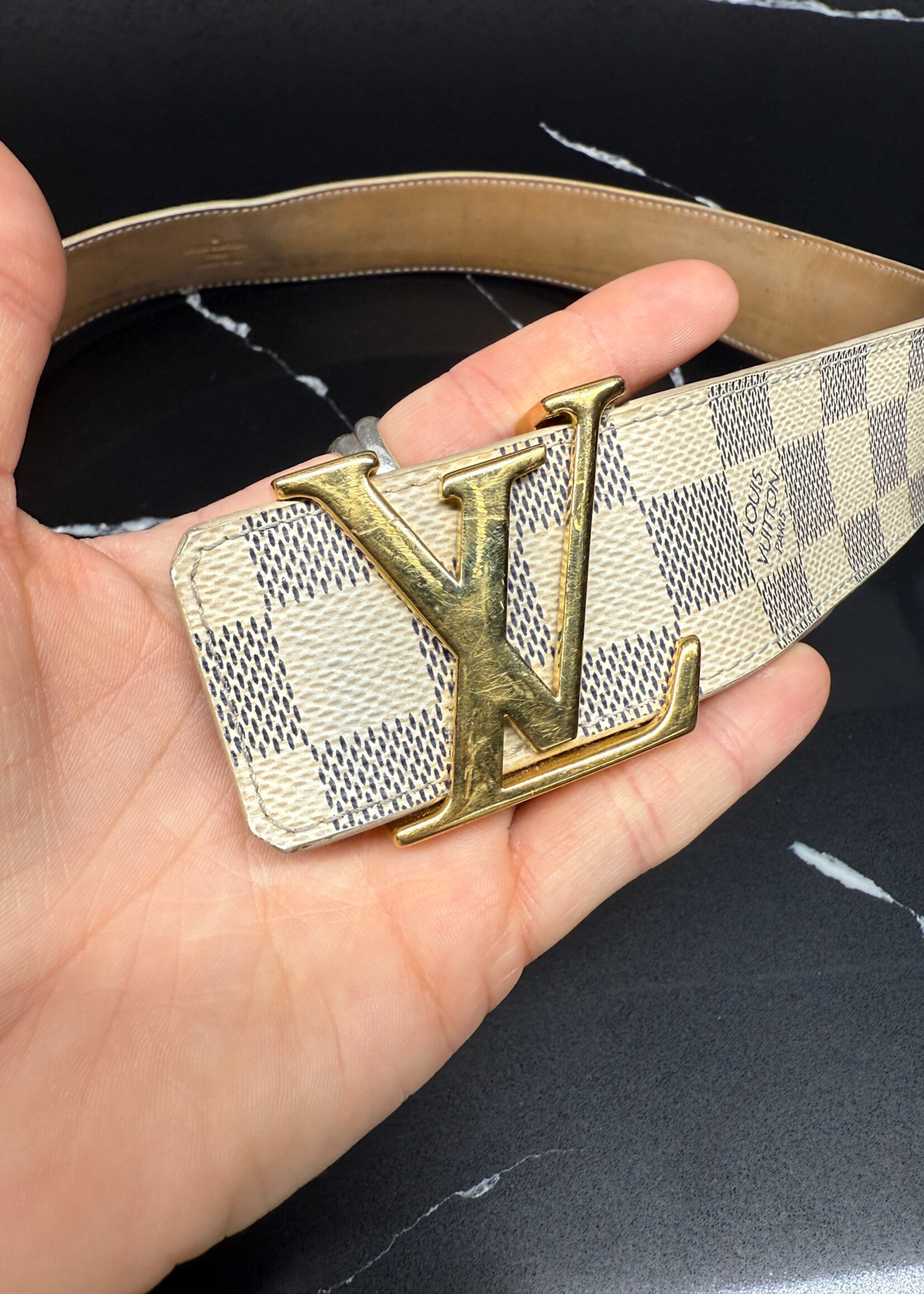 Louis Vuitton Damier Belt AS IS 38