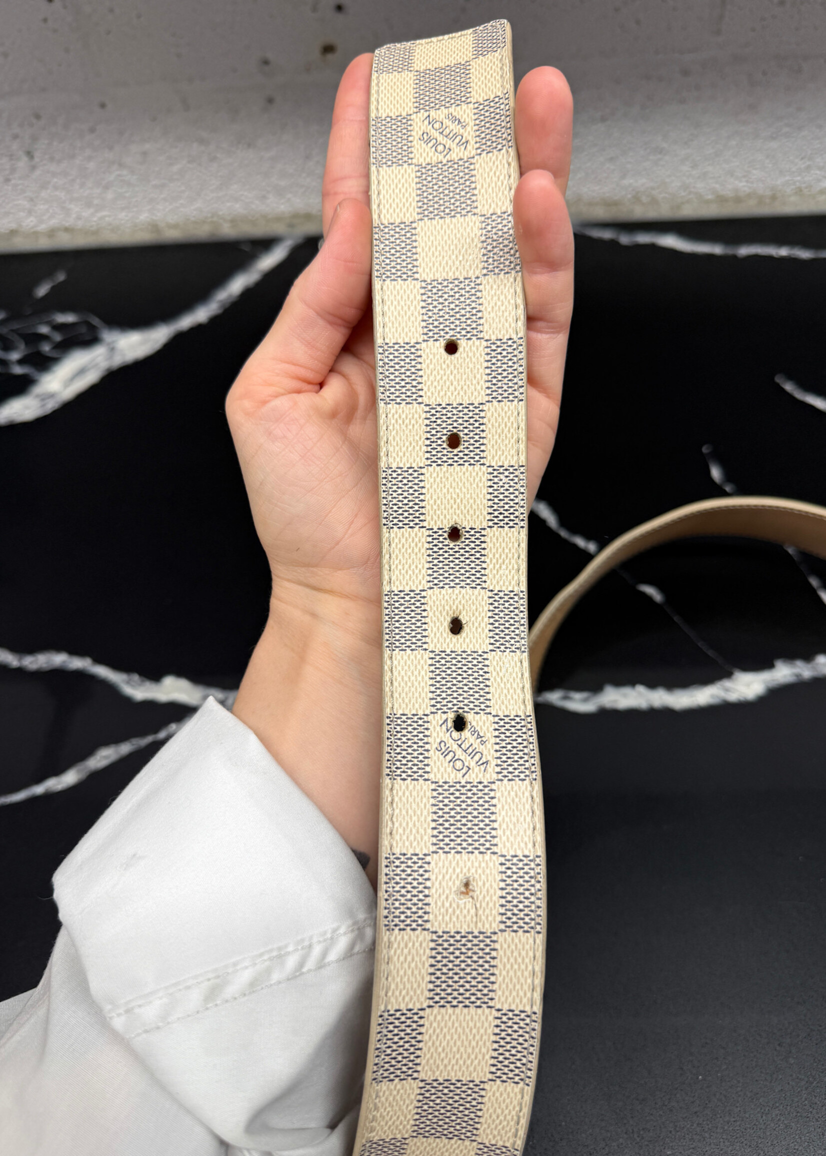 Louis Vuitton Damier Belt AS IS 38