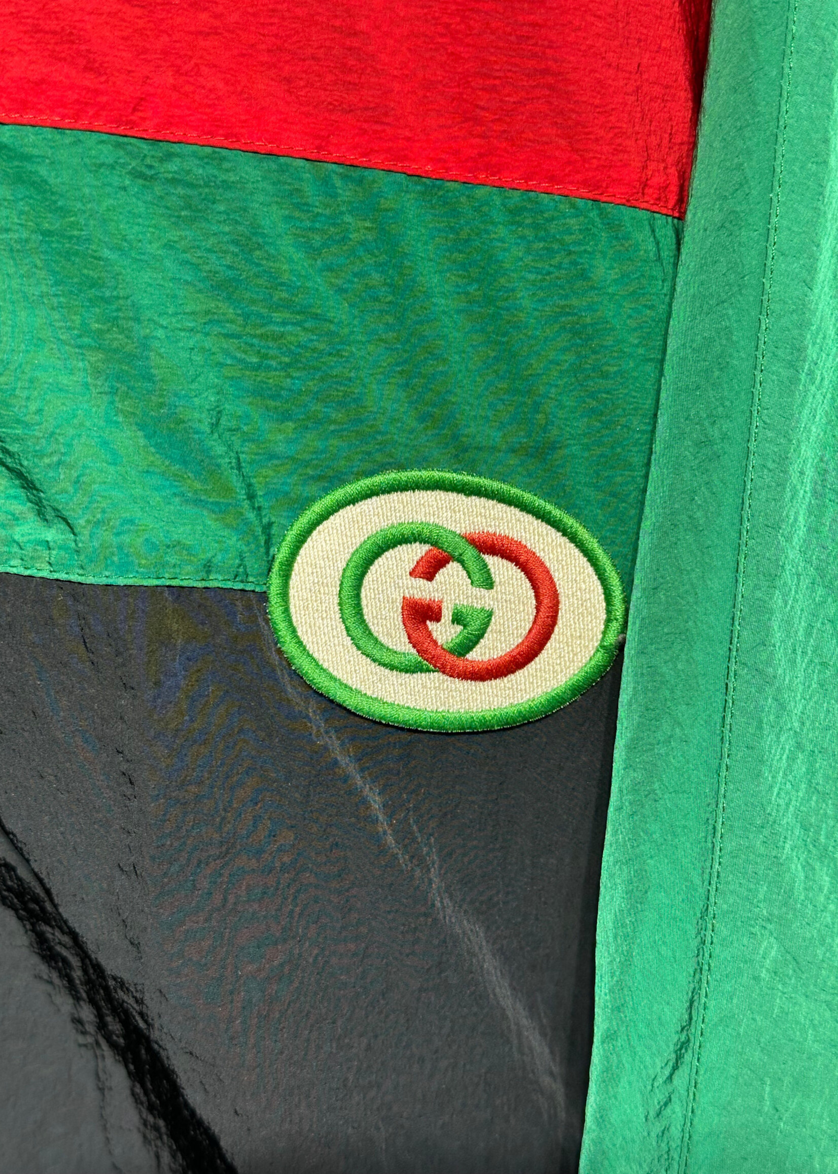 Gucci Black Green Red Track Jacket XL