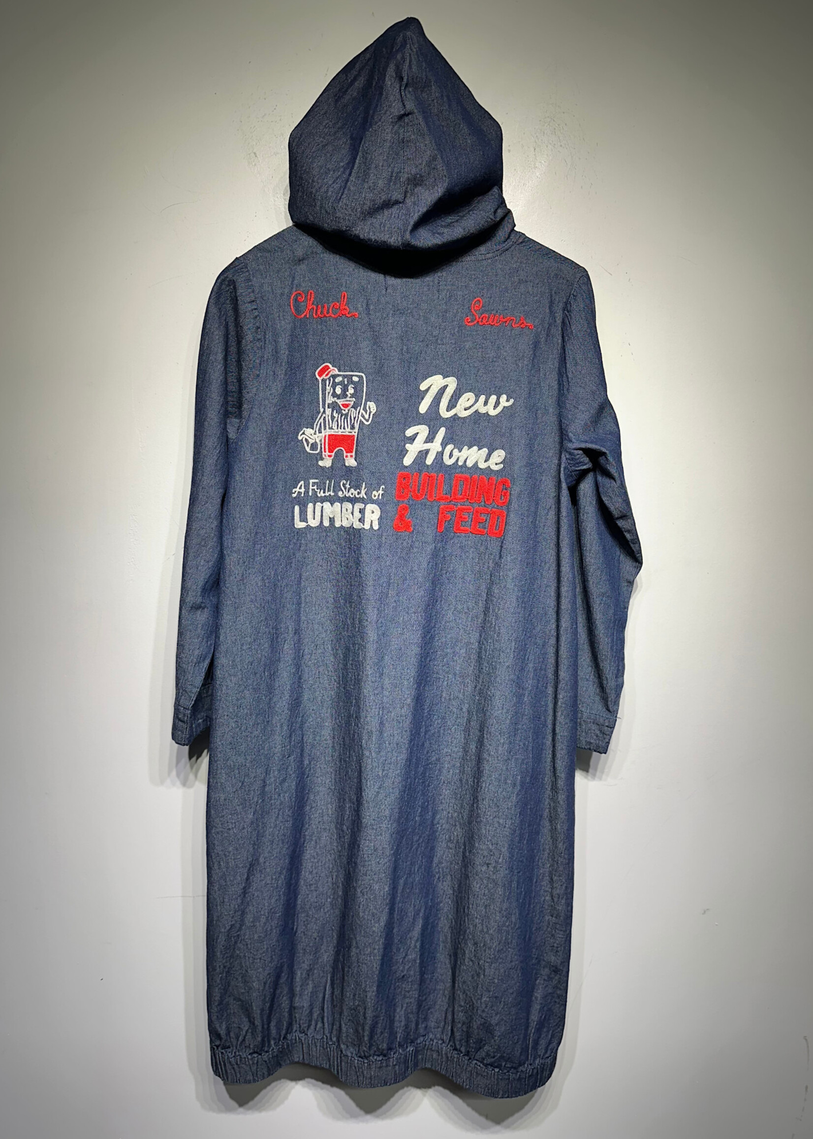 Paopao Denim LS Hoodie Dress Fits M/L