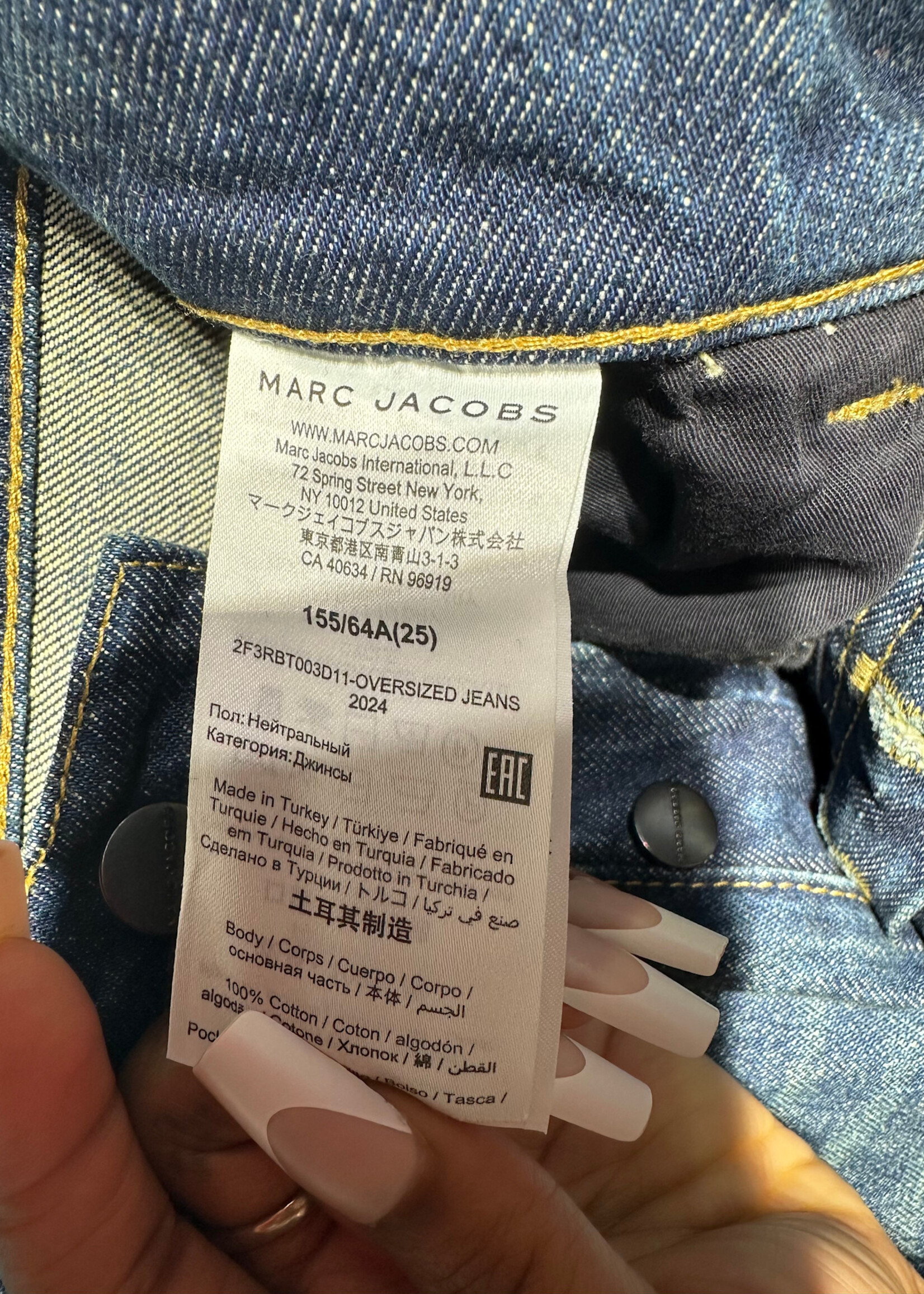 Marc Jacobs Med Wash Cargo Jeans 25