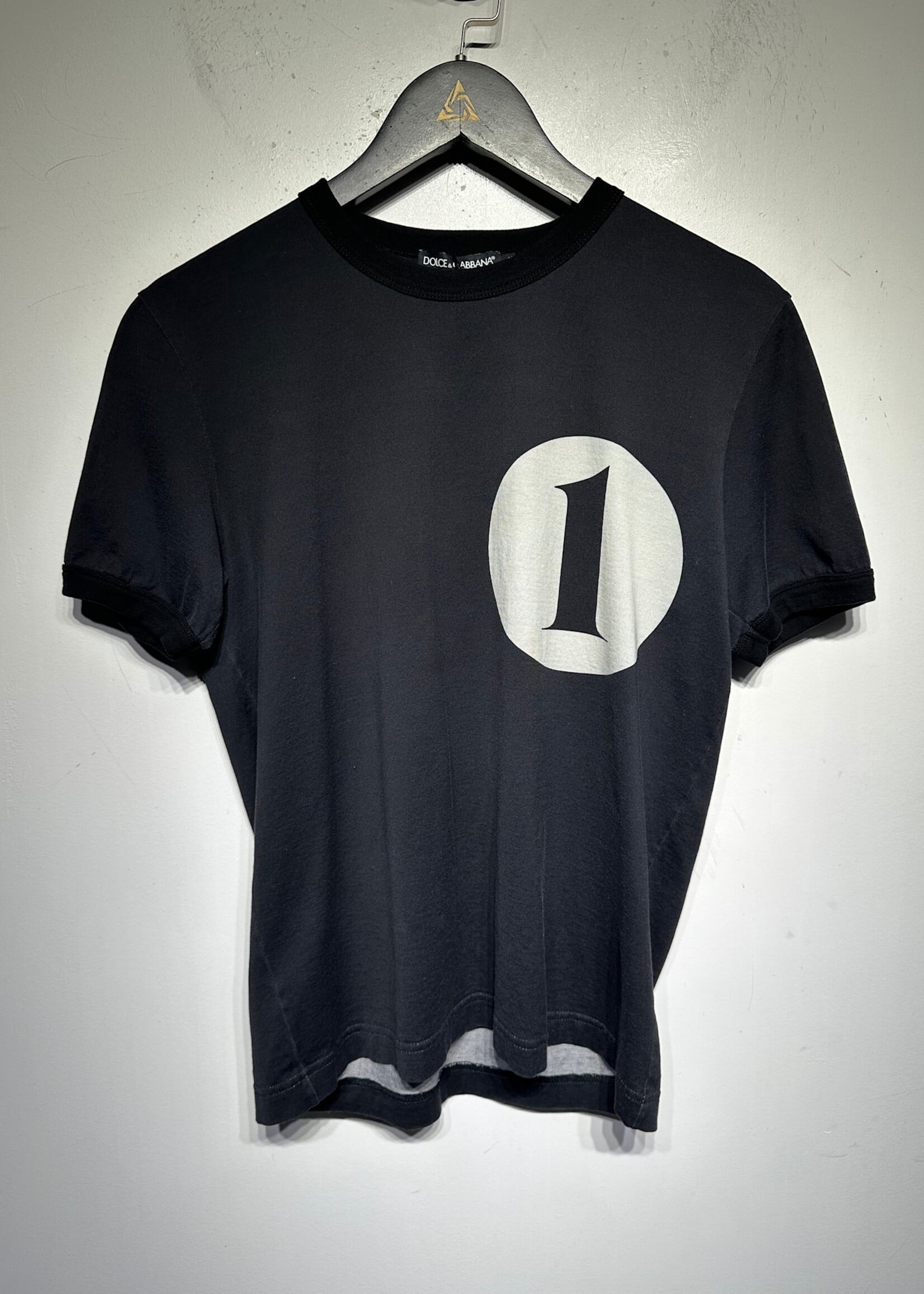 Dolce & Gabbana Black 1 Graphic Tee Masc M
