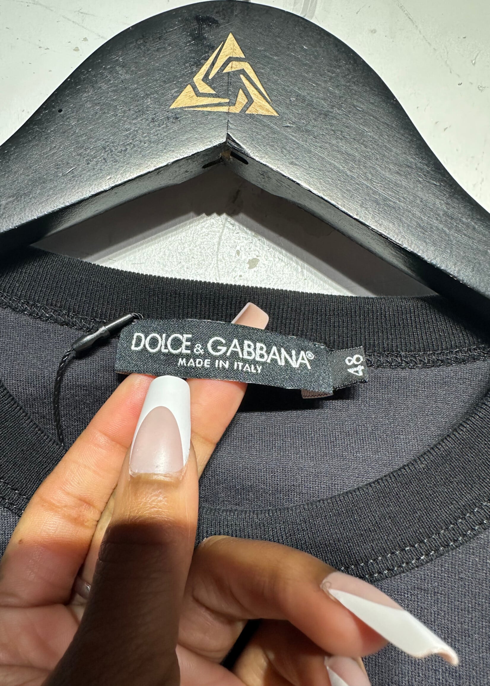 Dolce & Gabbana Black 1 Graphic Tee Masc M