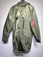 NWT Alpha Industries Green Sherpa Trench L