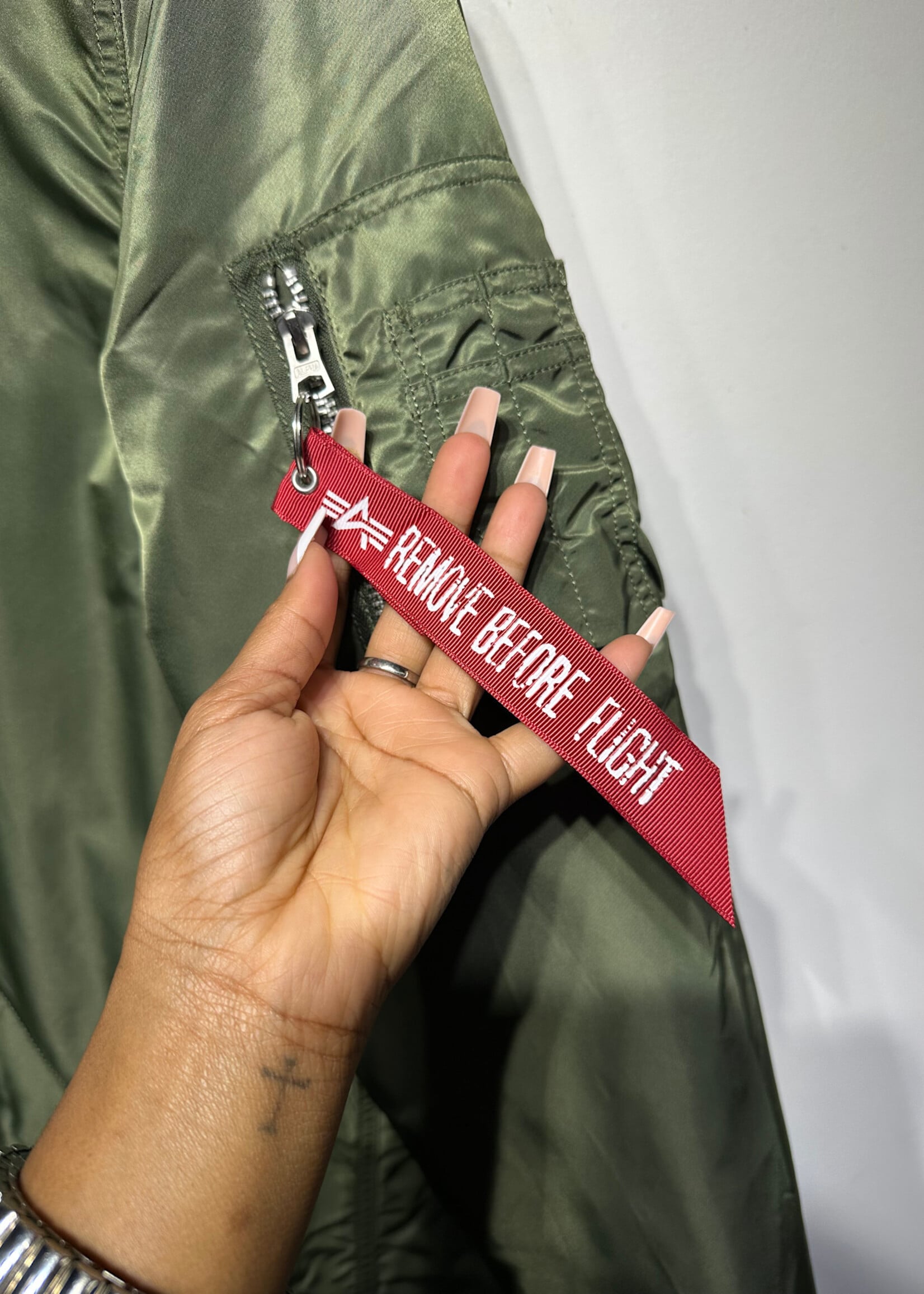 NWT Alpha Industries Green Sherpa Trench L