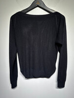 Allsaints Black Loose Knit Sweater XS Fem