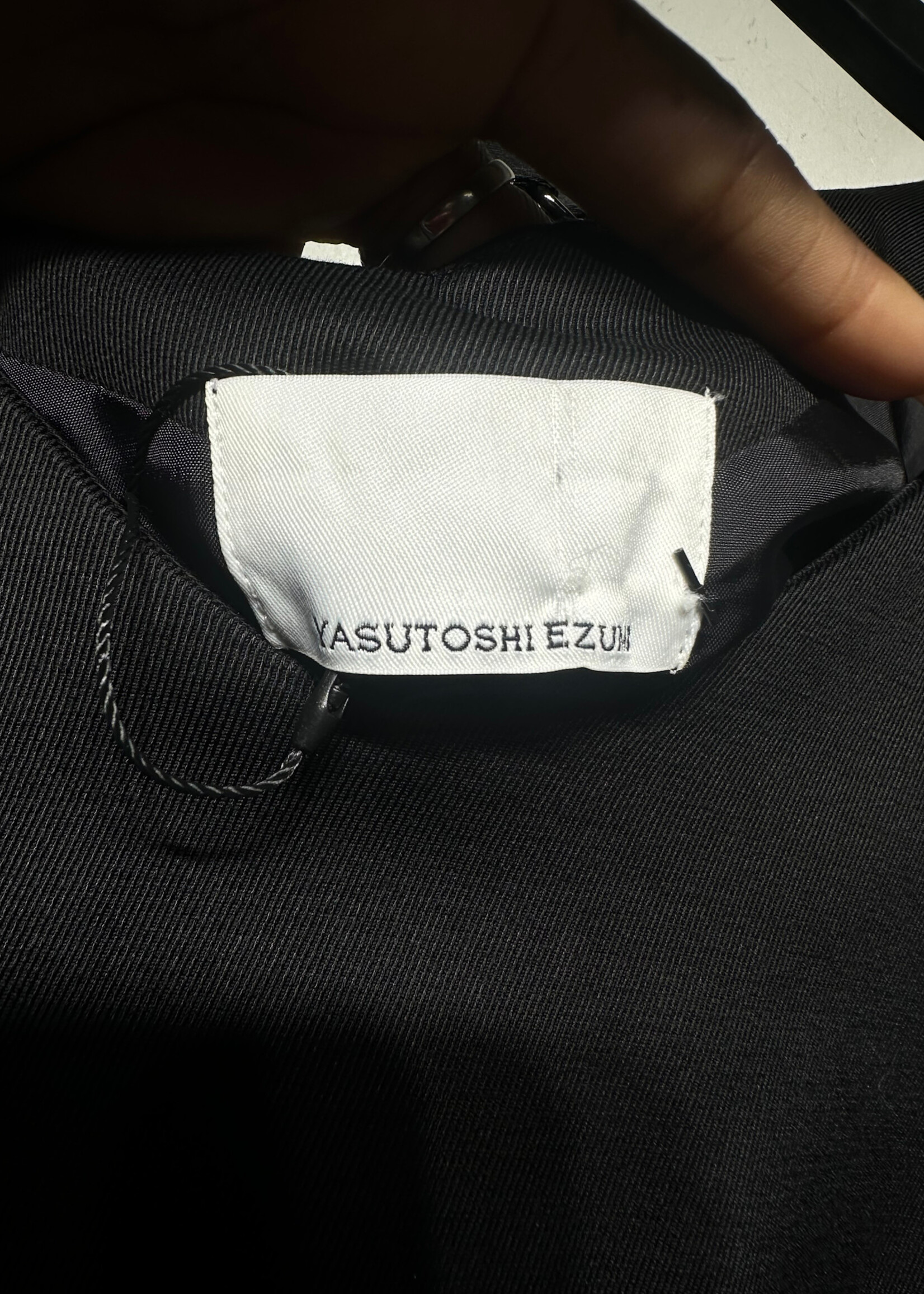 Yasutoshi Ezumi Black Feather Sleeve Top Fem L
