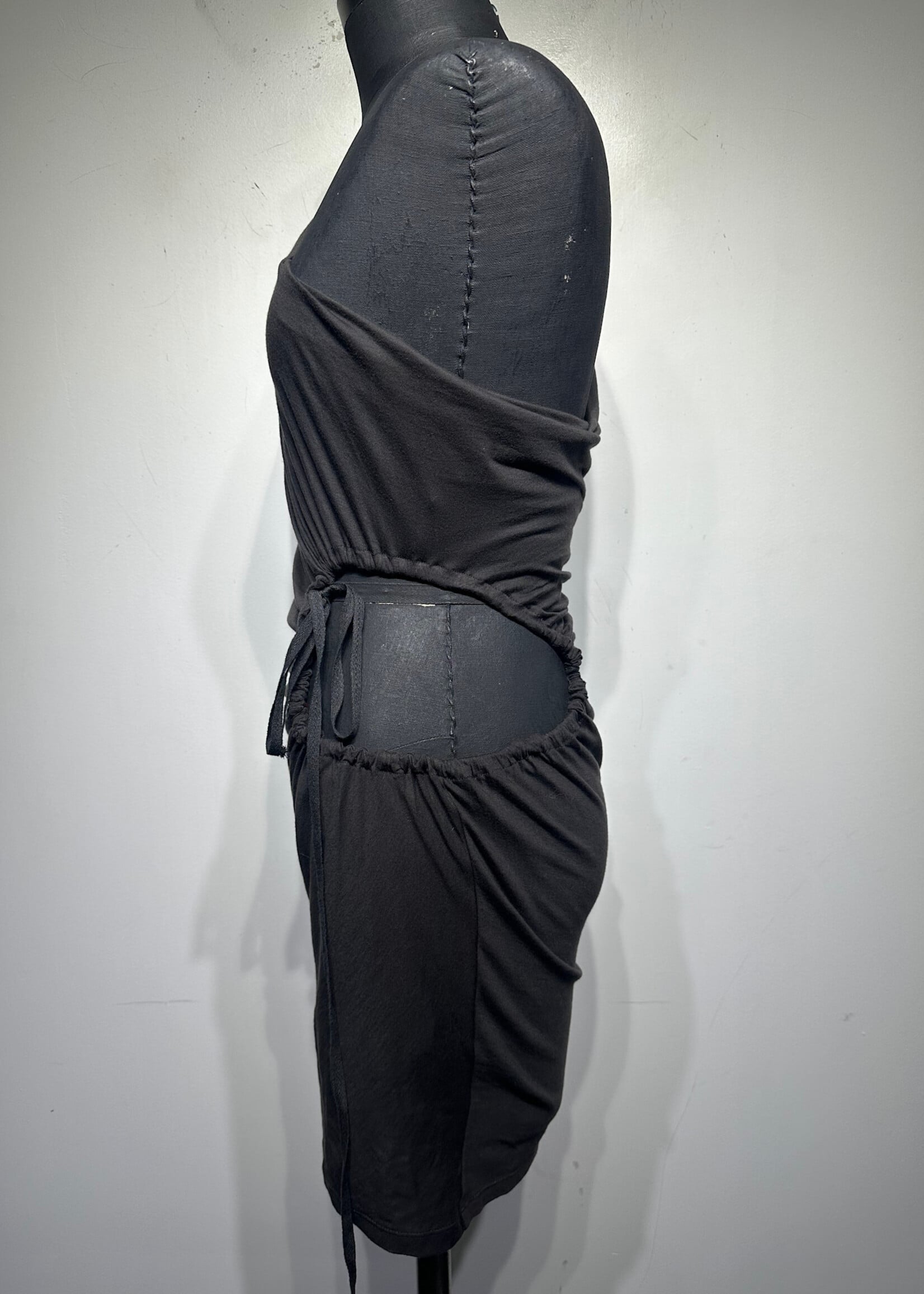 Allsaints Faded Gret Cutout One Shoulder Dress S Fem