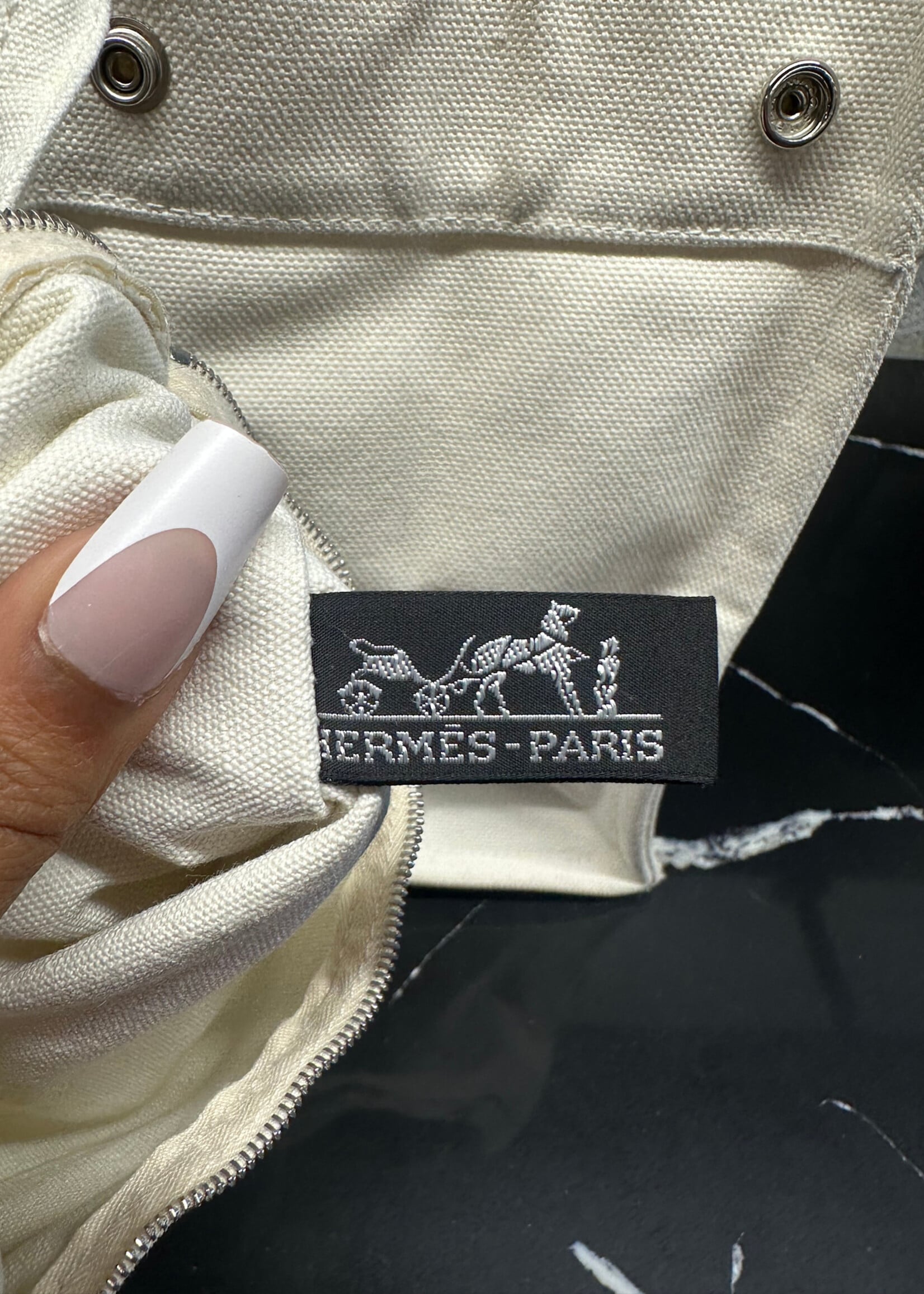 Hermes Fourre Tout Multicolor Handle Tote AS IS