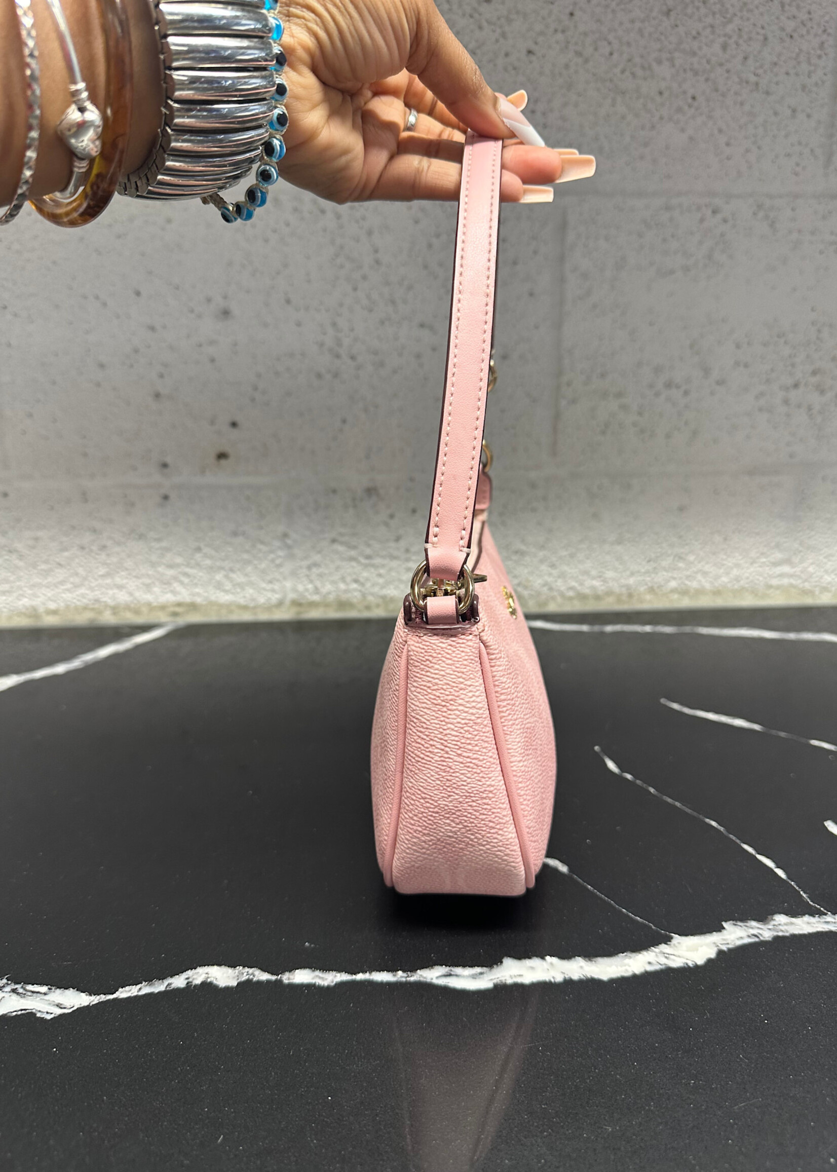 Coach Nolita 19 Pink Monogram Mini Purse