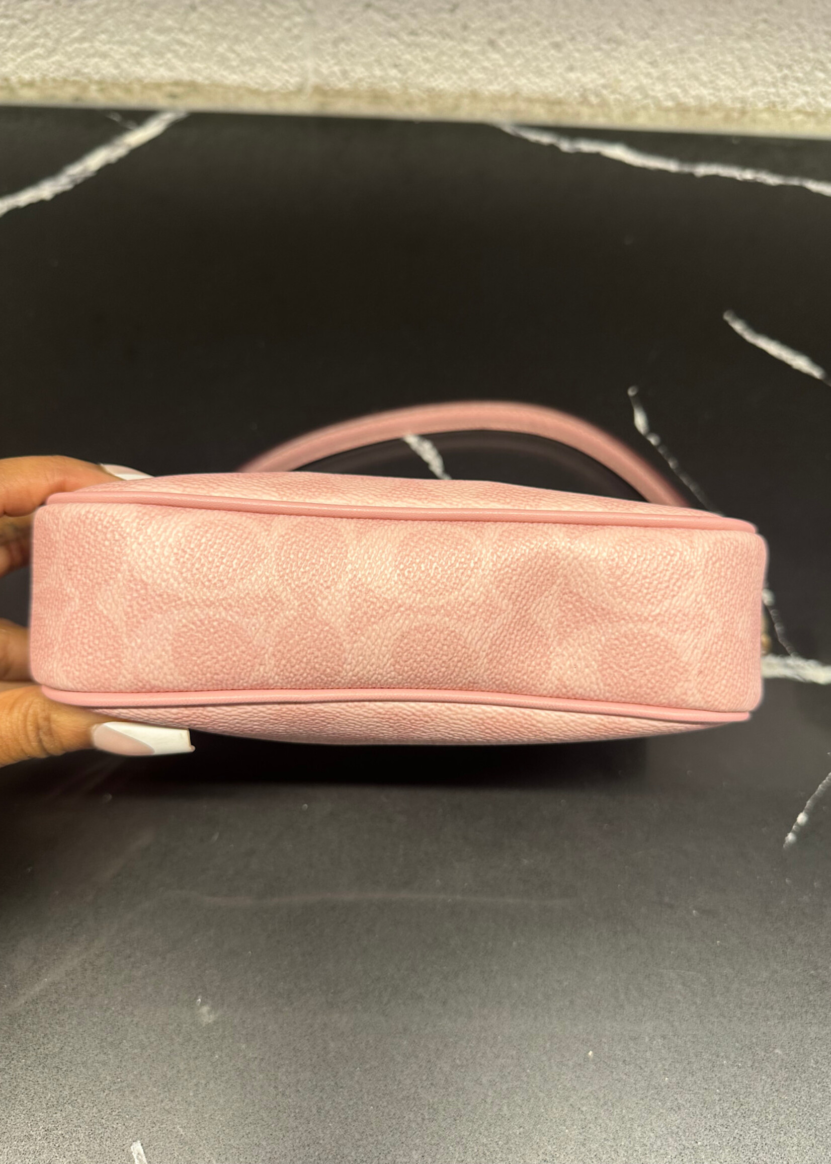 Coach Nolita 19 Pink Monogram Mini Purse