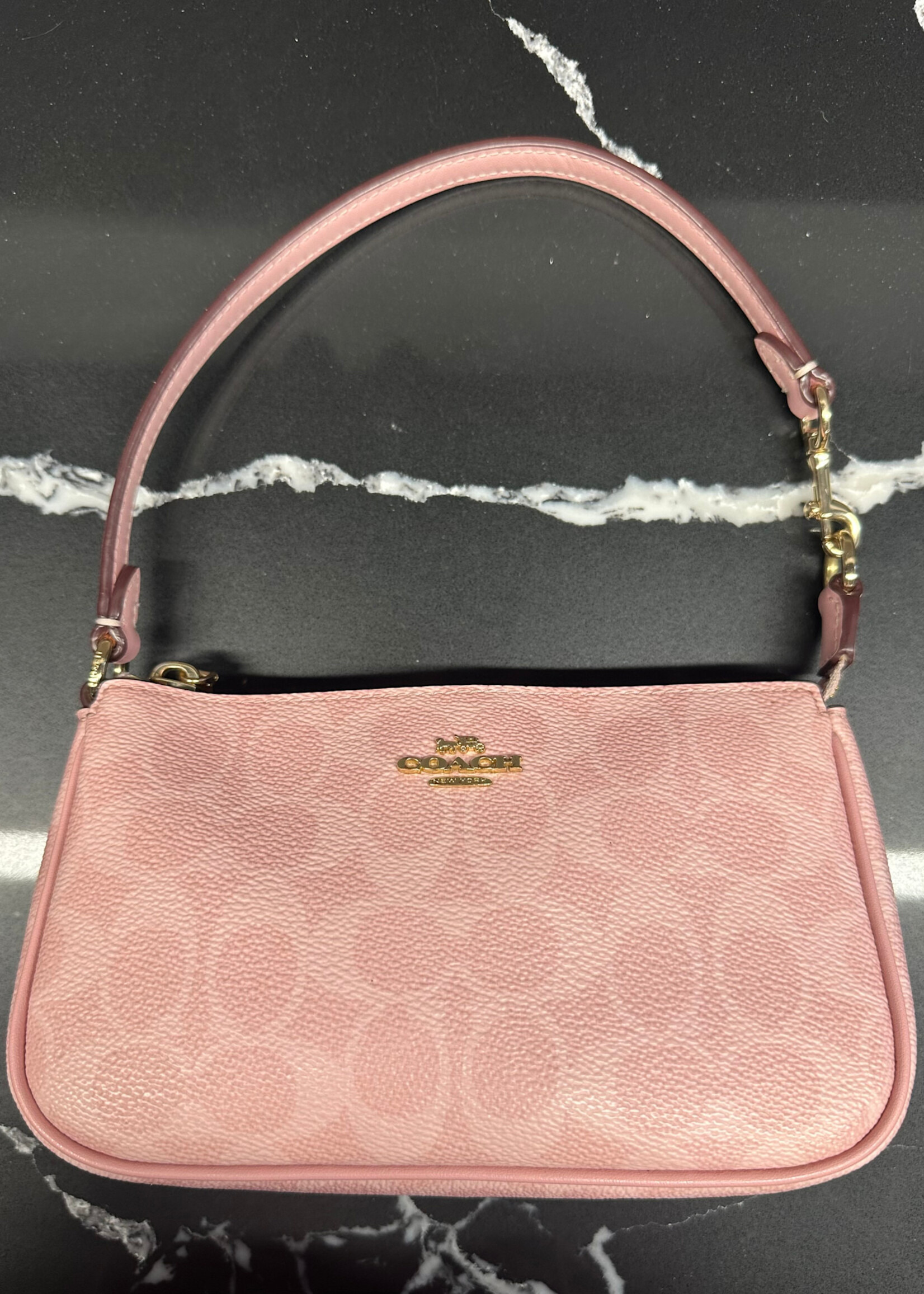 Coach Nolita 19 Pink Monogram Mini Purse