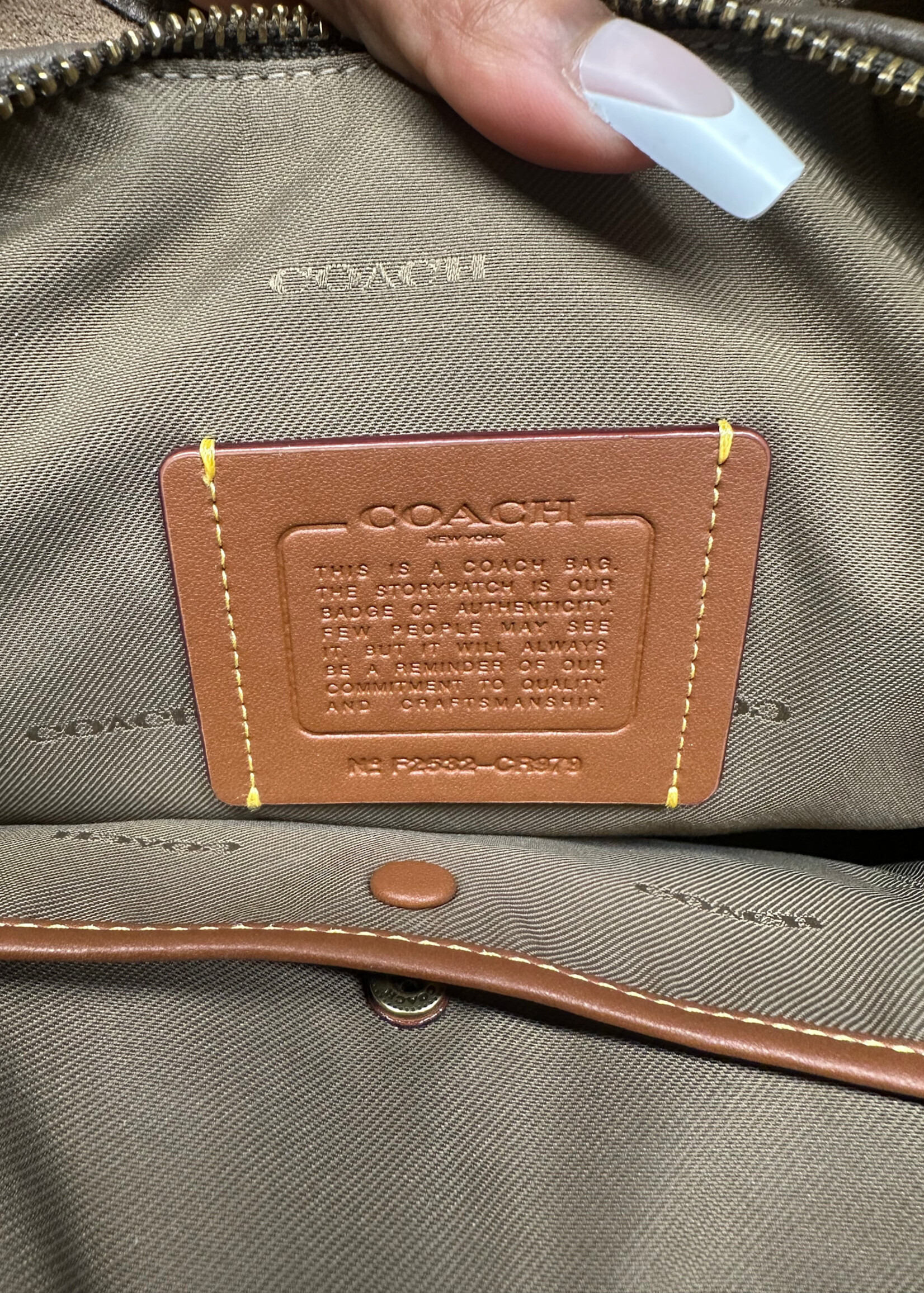 Coach Bella Light Brown Shoulder Bag