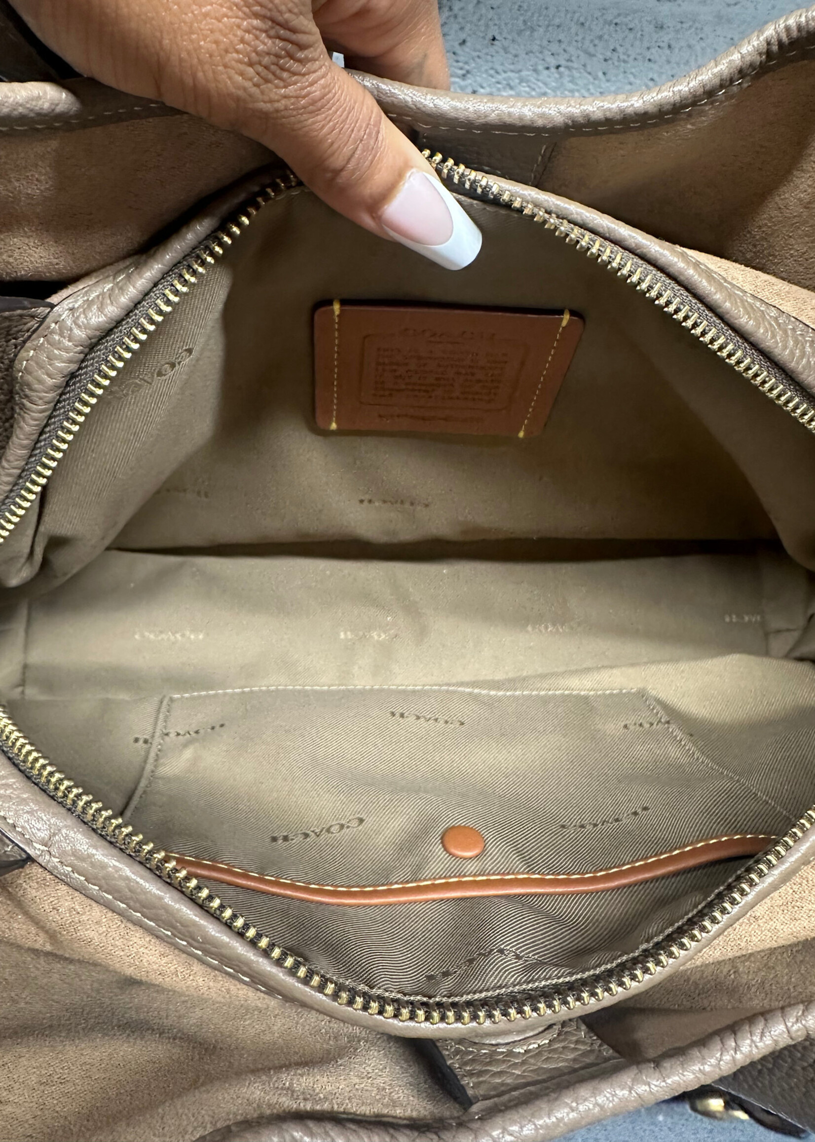 Coach Bella Light Brown Shoulder Bag