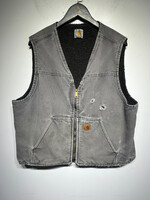 Carhartt Grey Distressed Workwear Vest XL