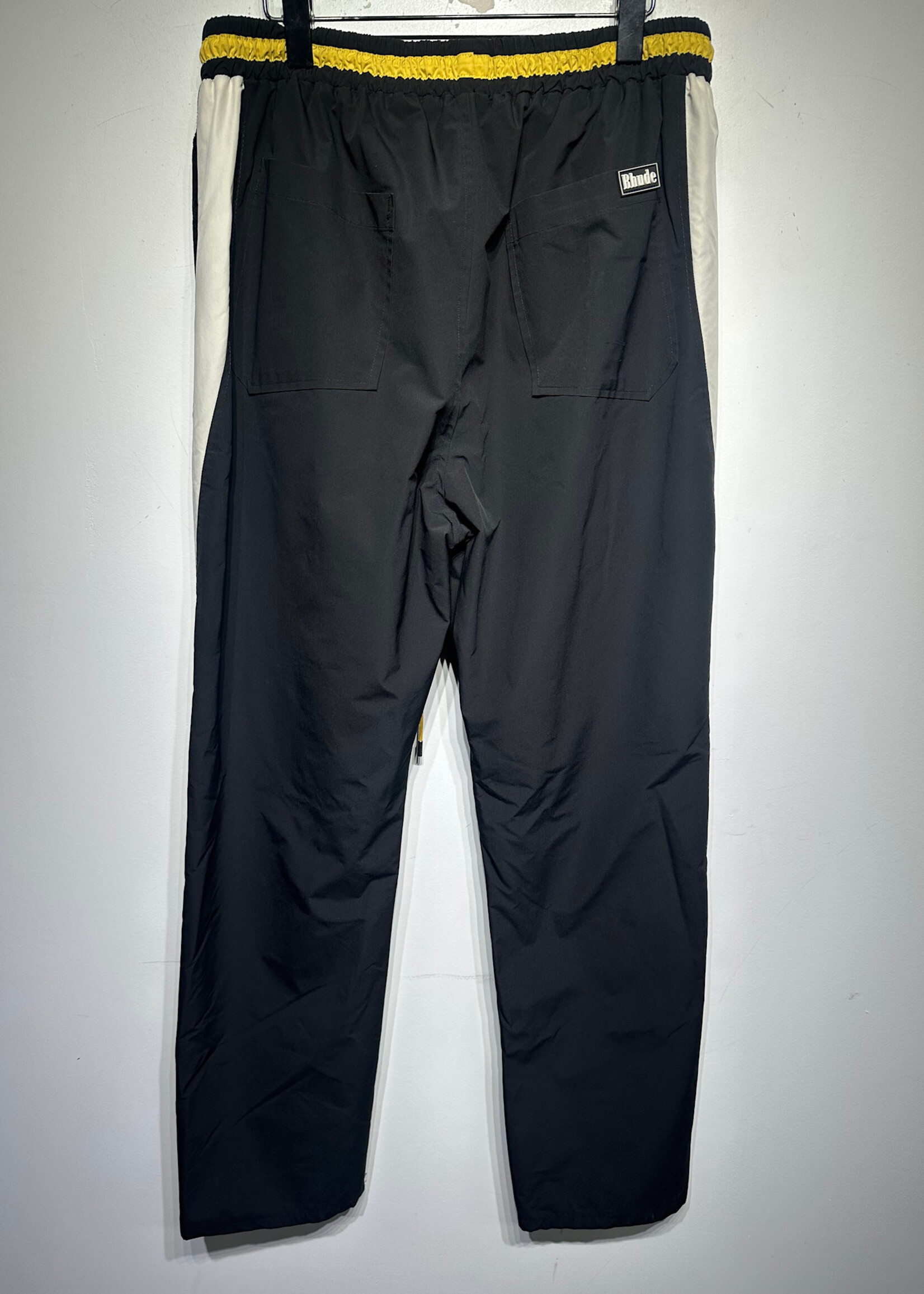 RHUDE Black White Nylon Track Pant XXL/36