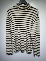 Our Legacy Brown White Striped Mock Neck LS XL