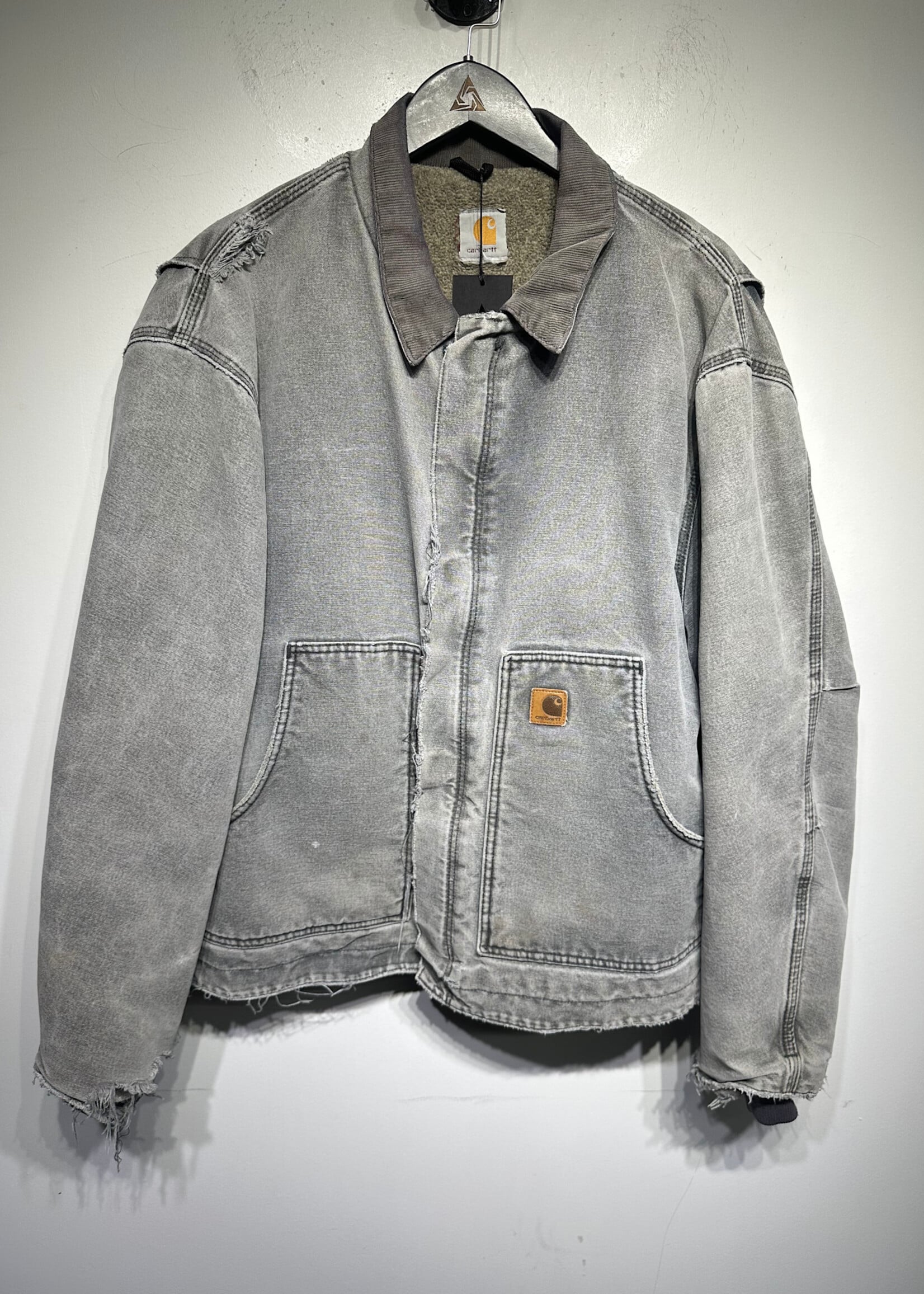 Carhartt Distressed Grey Full Swing Jacket L AS IS