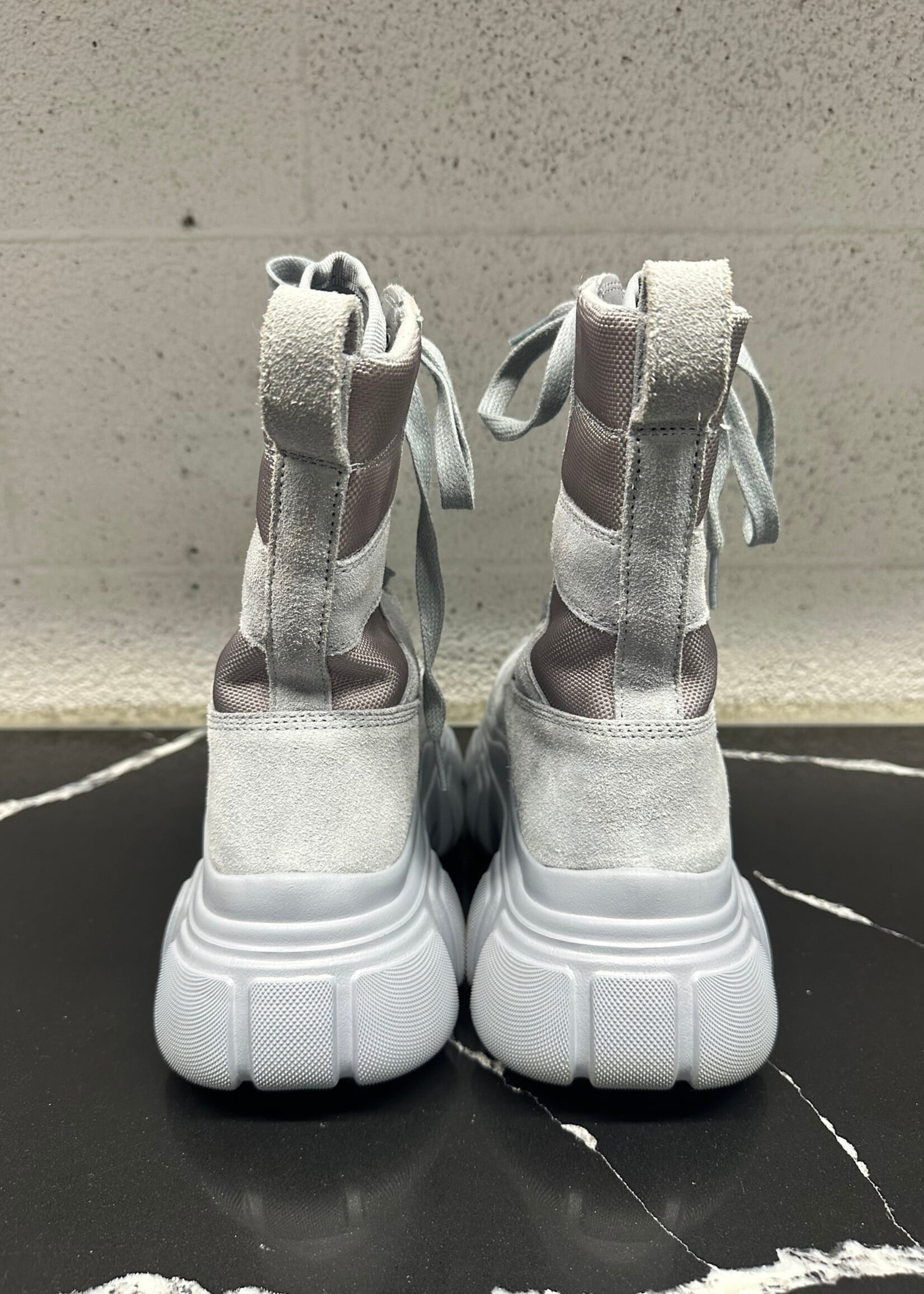 Alexander Wang Grey Storm Combat Boot 36/6 AS IS