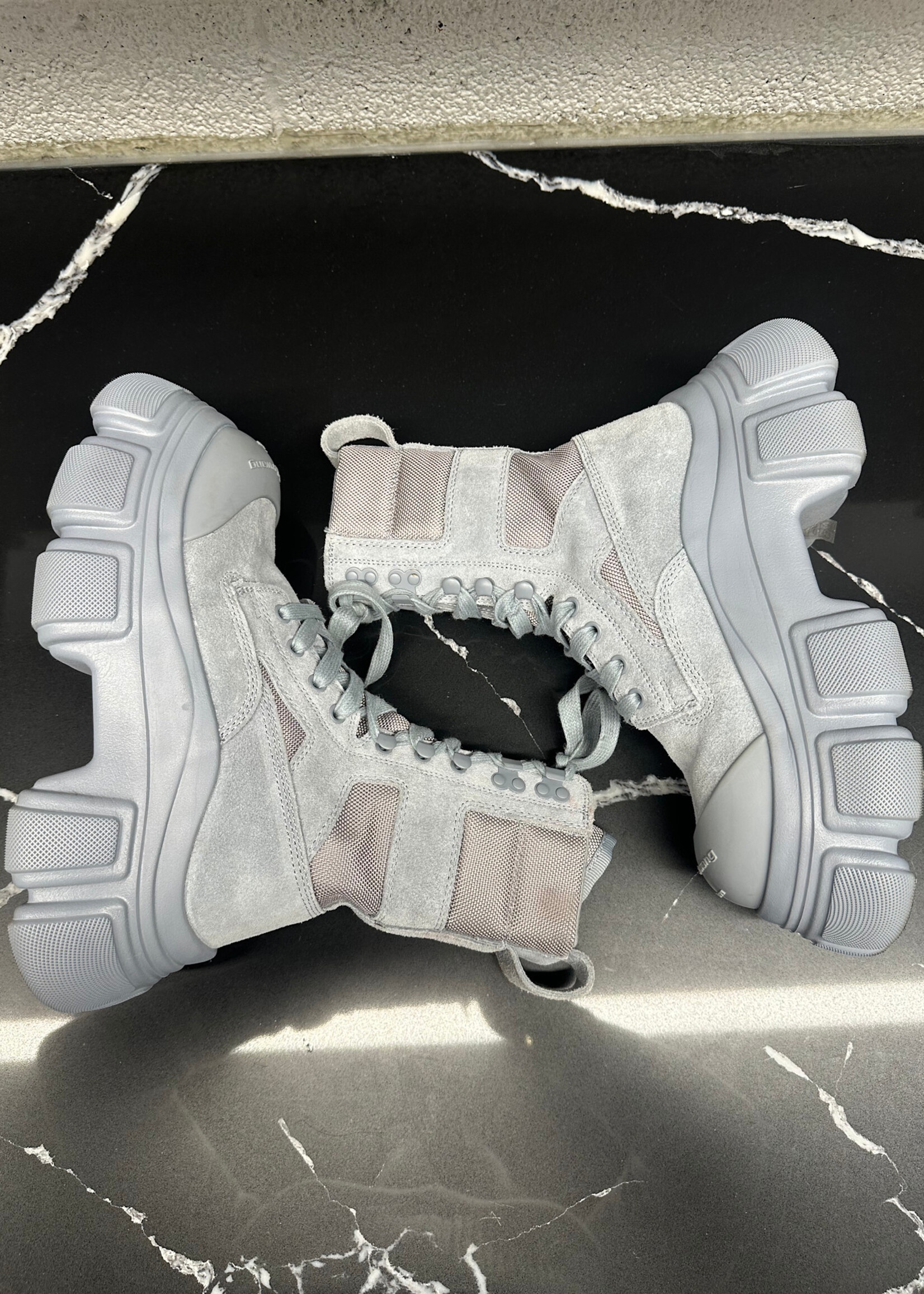 Alexander Wang Grey Storm Combat Boot 36/6 AS IS