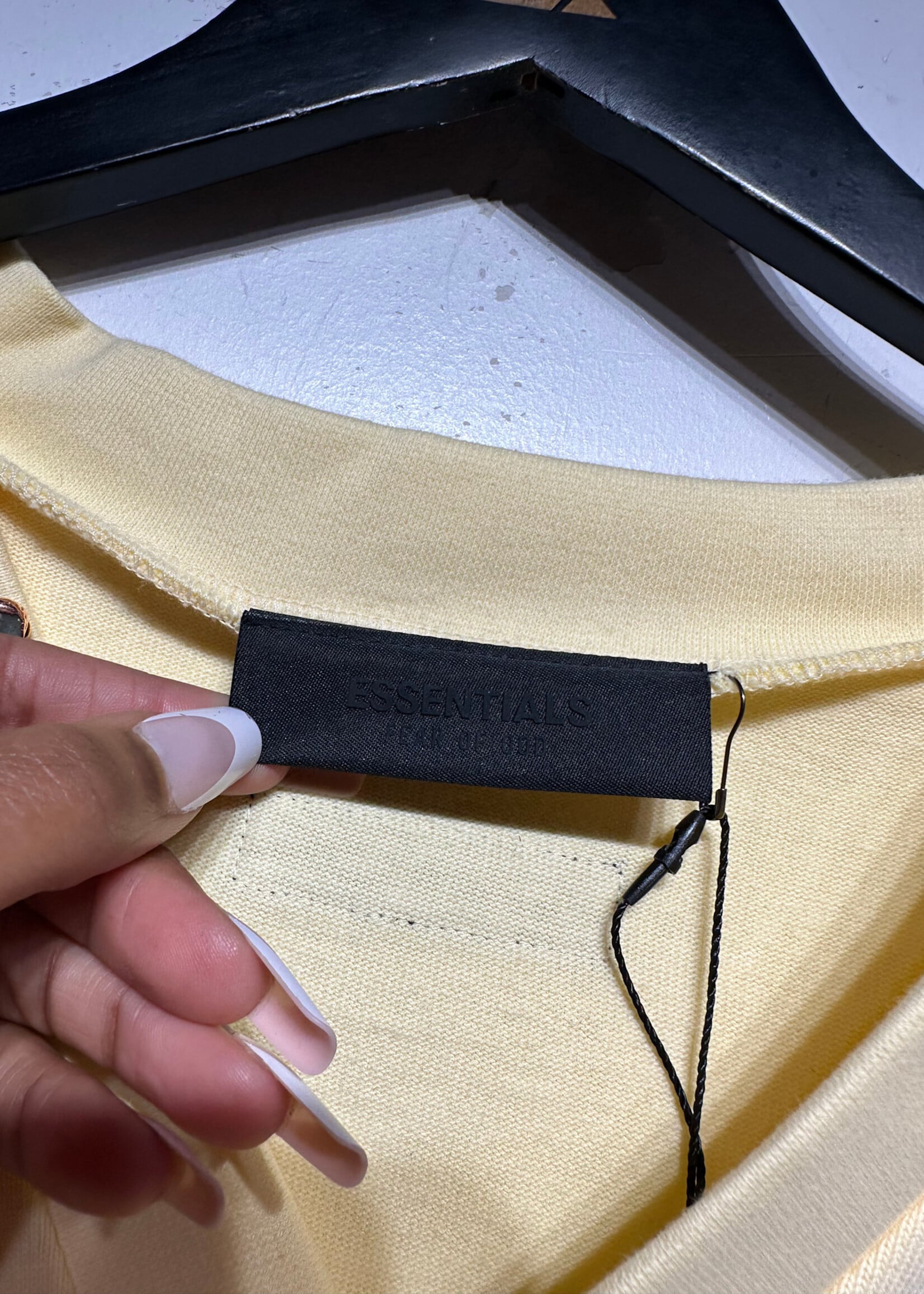 NWT Essentials Yellow Jersey Tee L