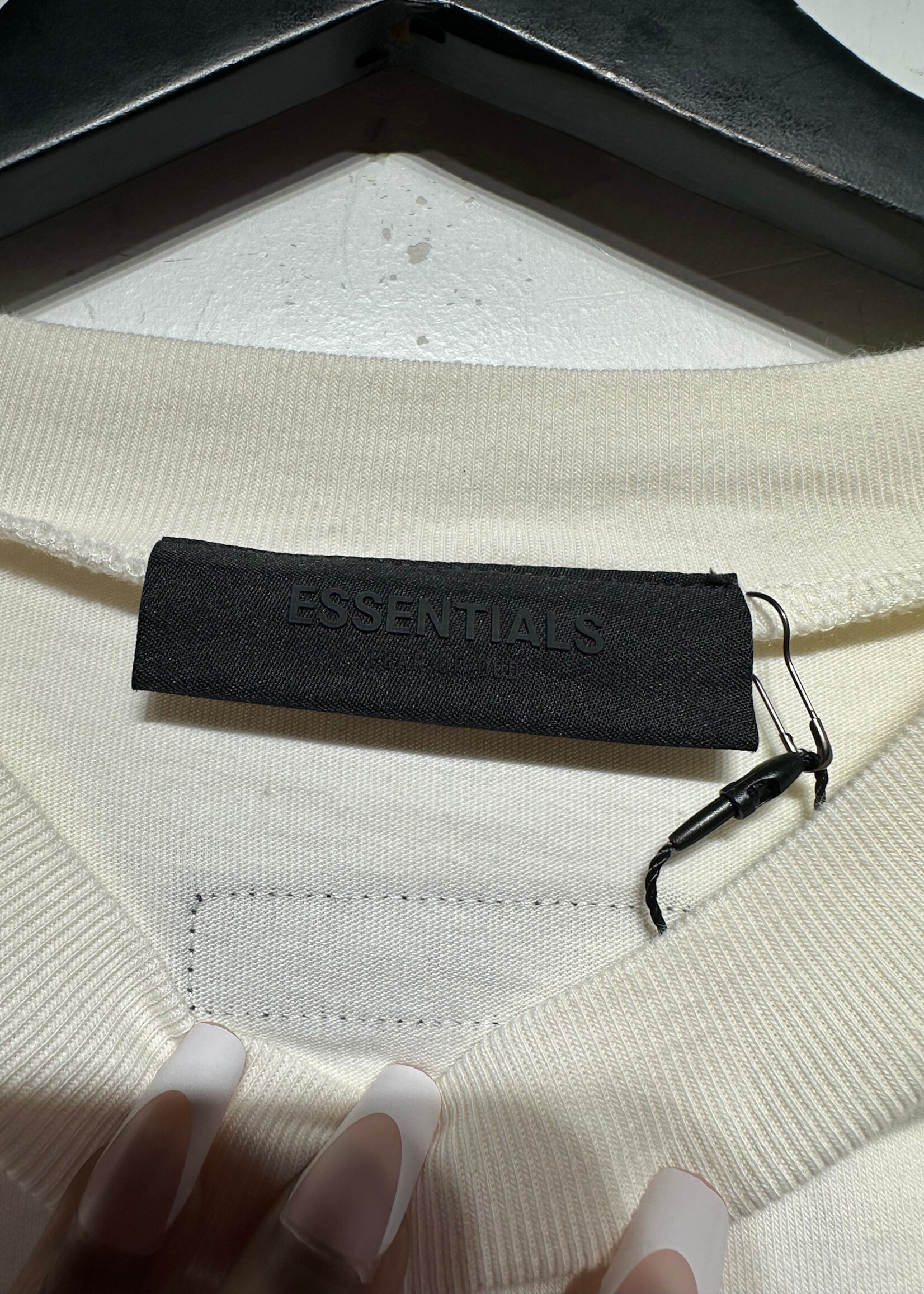 Essentials Cream Oversized Tee XL
