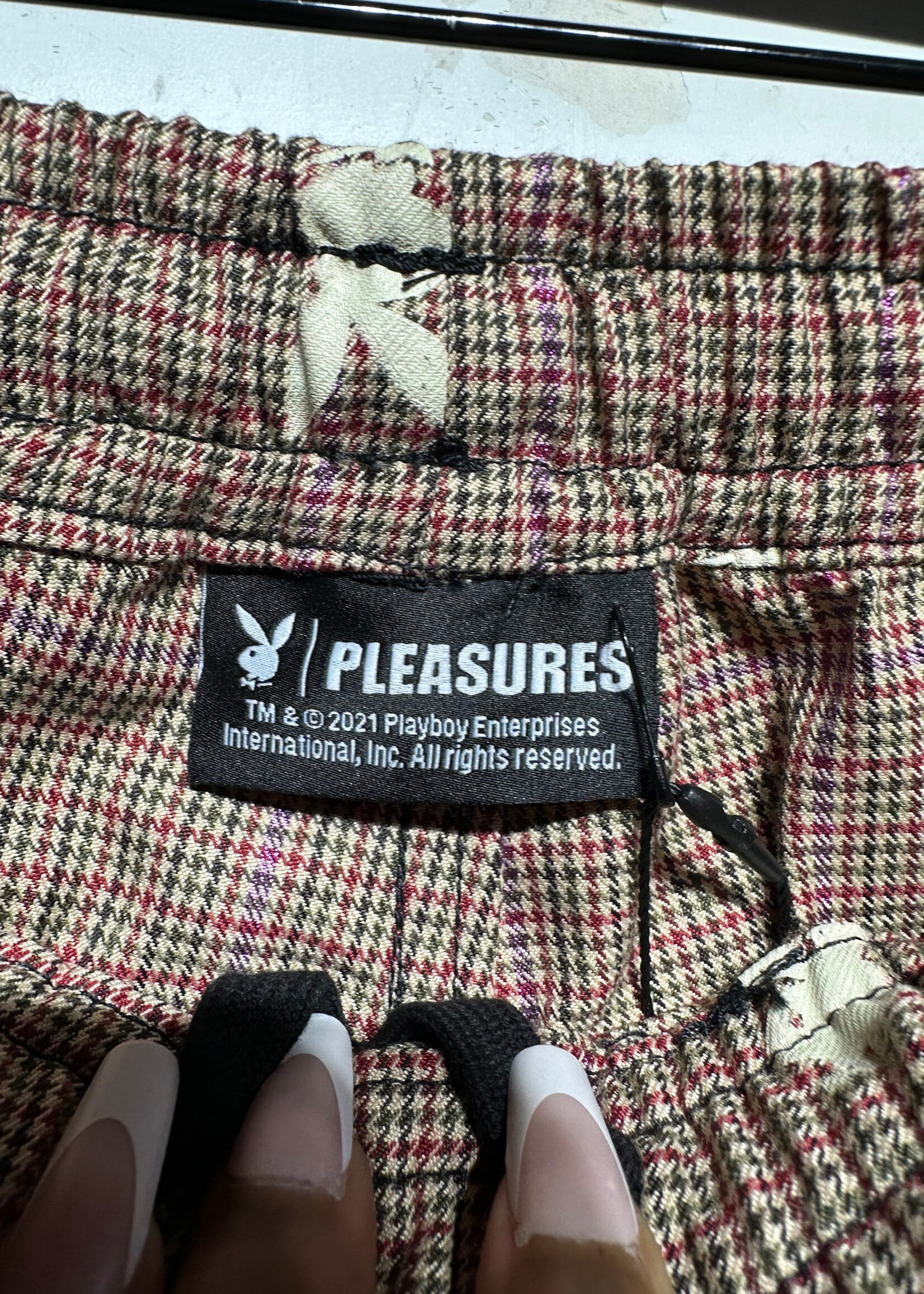 Playboy x Pleasures Houndstooth Shorts L/34