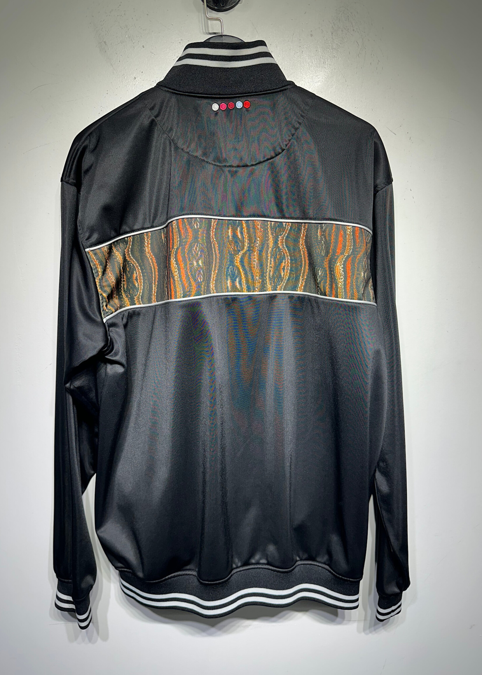 Coogi Black Zip Up Track Jacket Masc XXL