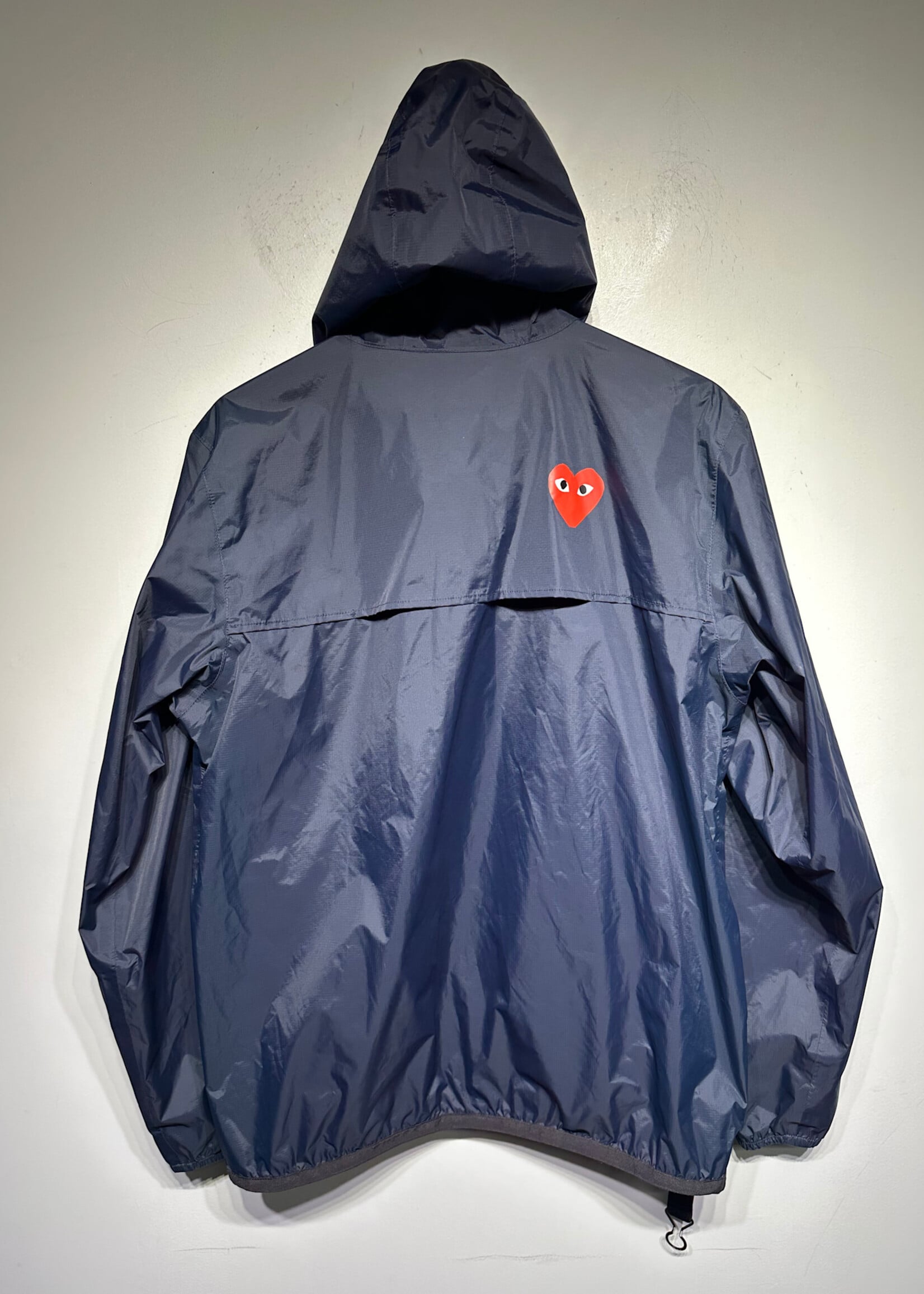 KWAY x CDG Navy Blue Windbreaker L