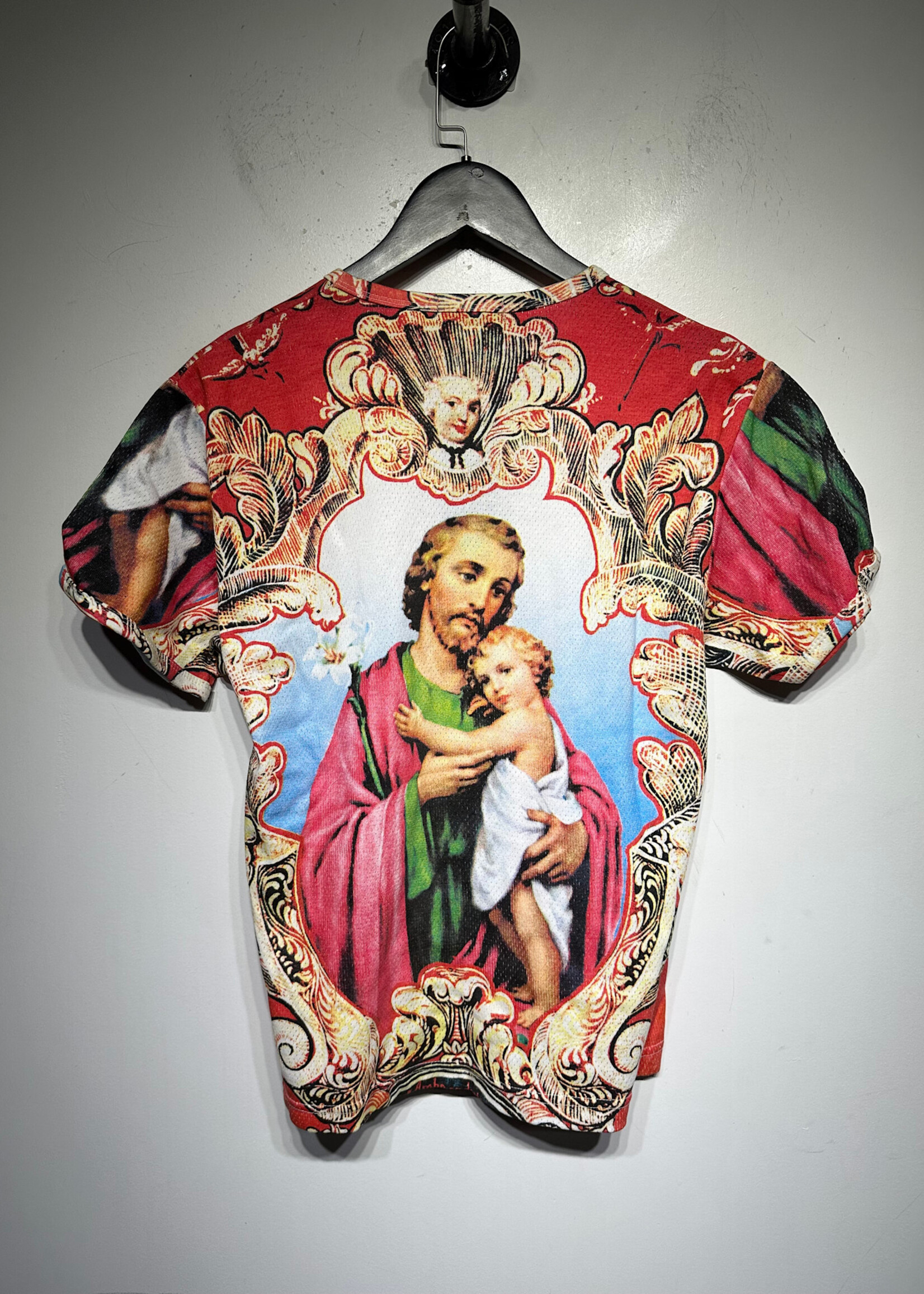 Cowboy And Angels Red Jesus AOP Tee Masc M