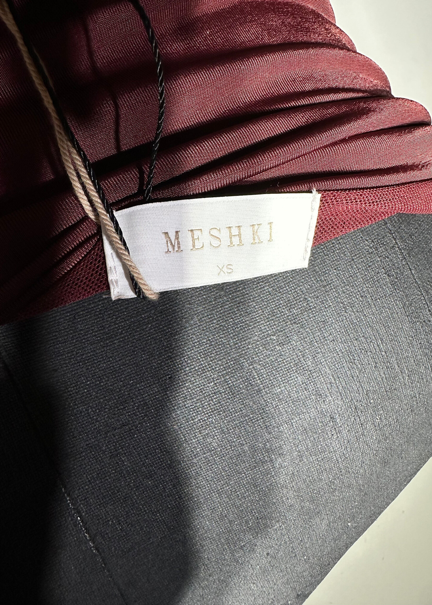 Meshki NWT Red Gathered Maxi Dress XS