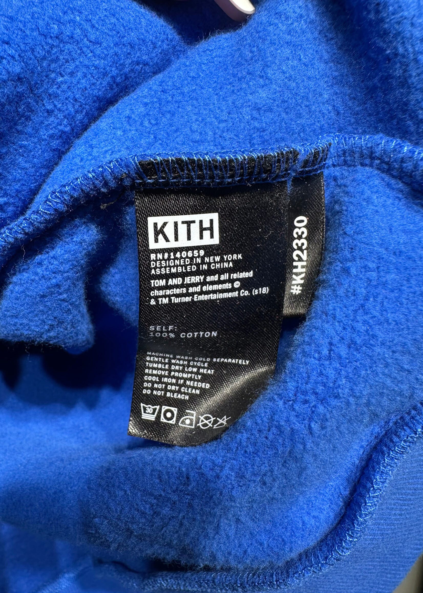 Kith Tom and Jerry Hoodie Blue Masc S