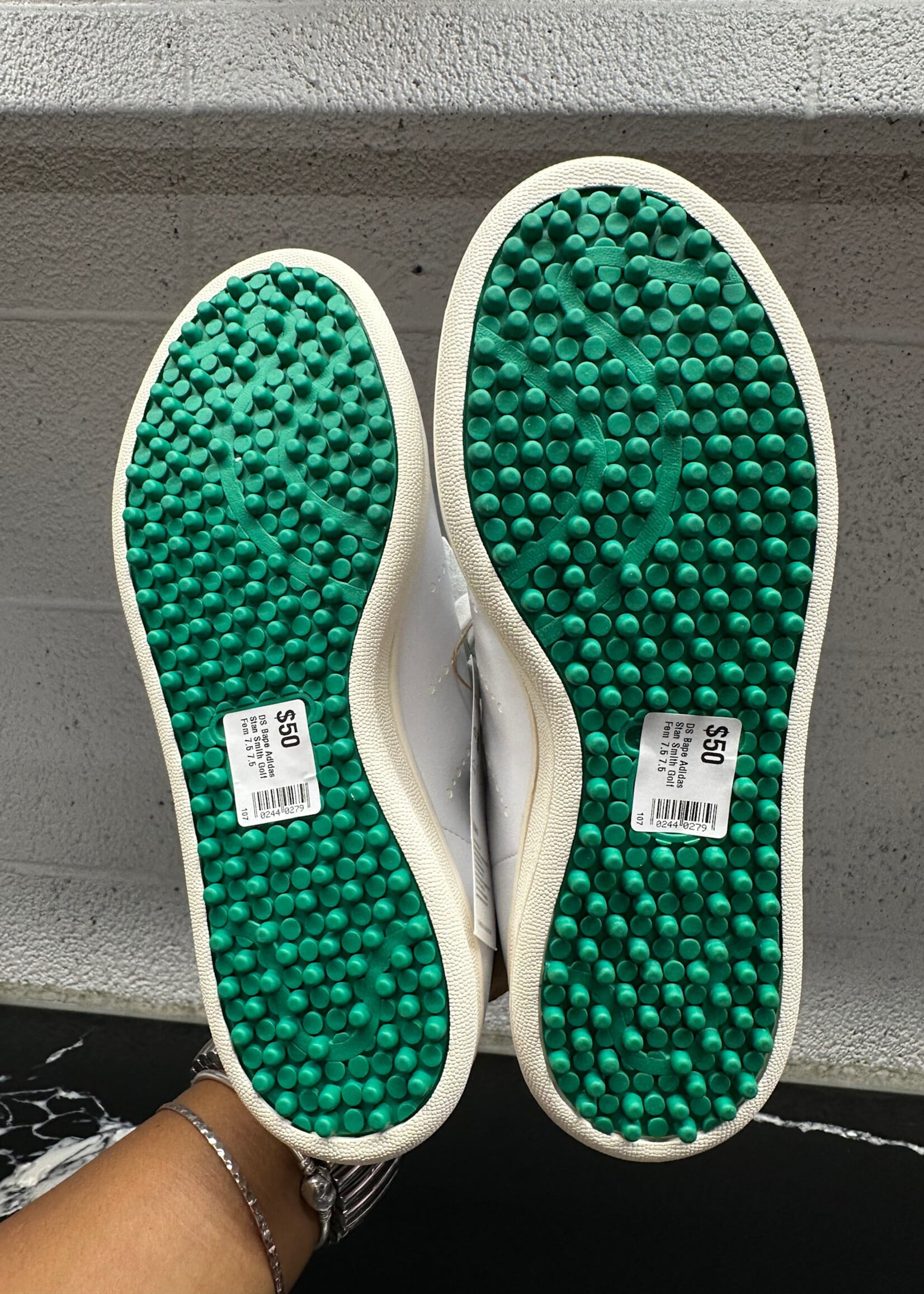 DS Bape Adidas Stan Smith Golf Fem 7.5