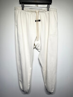 Essentials Grey Logo Cream Joggers 2X/34