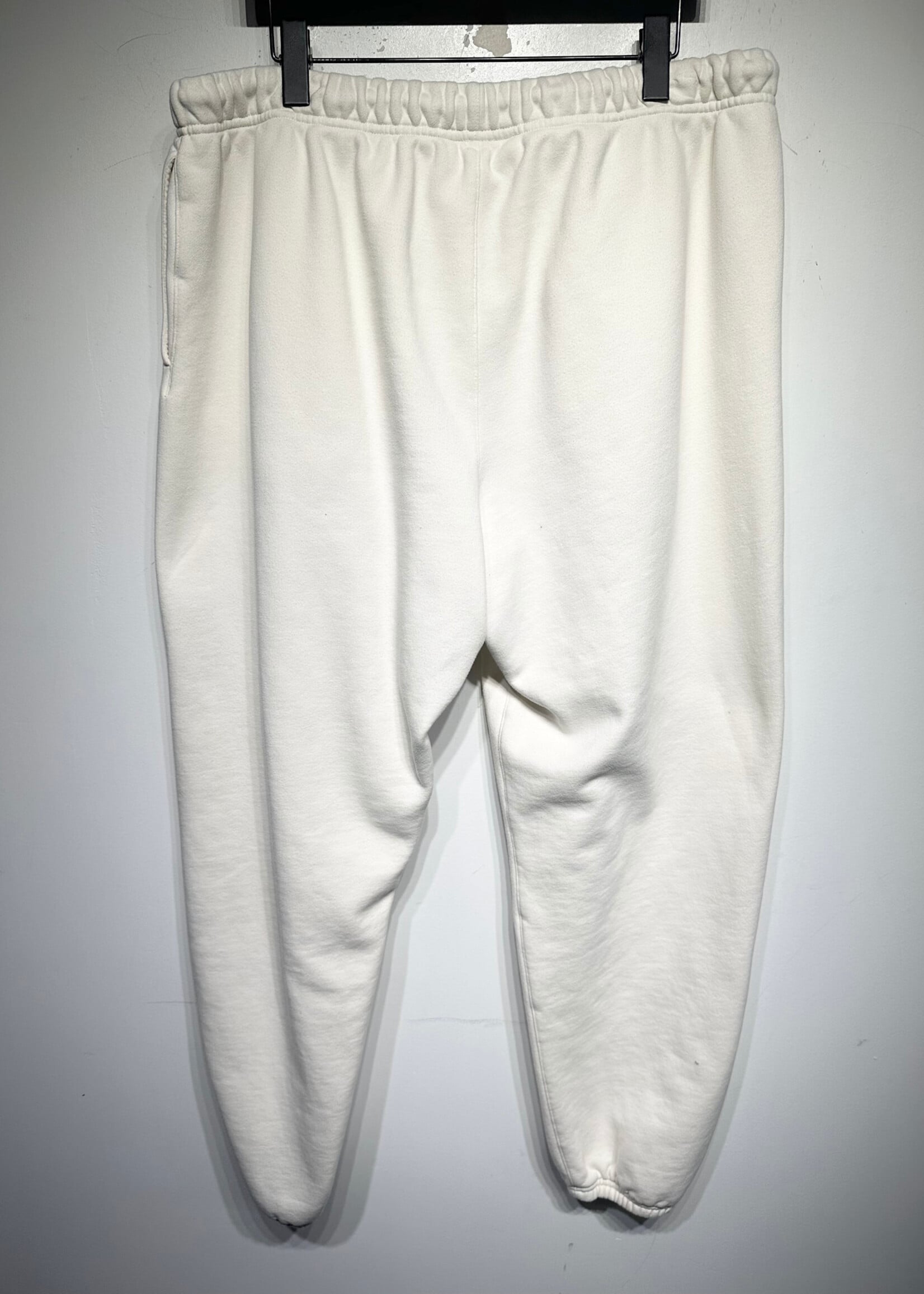 Essentials Grey Logo Cream Joggers 2X/34