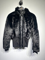 VSX Black Reversible Faux Fur Puffer Fem M