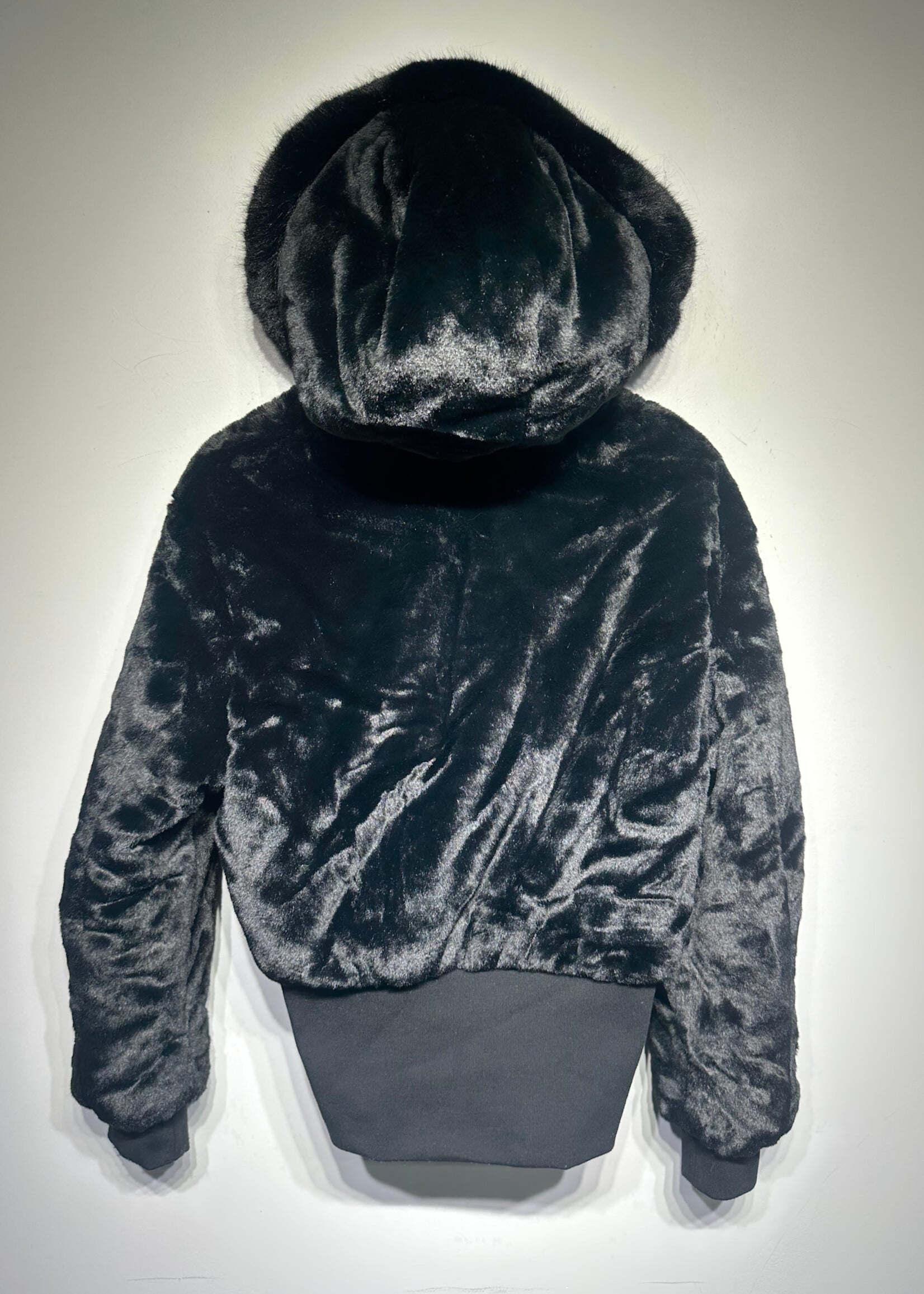 VSX Black Reversible Faux Fur Puffer Fem M
