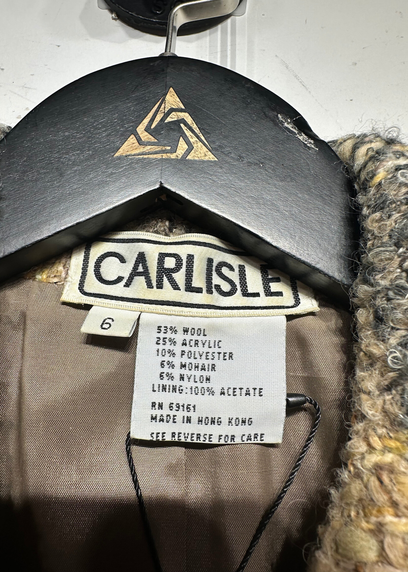 Carlisle Tweed Toggle Front Overcoat S