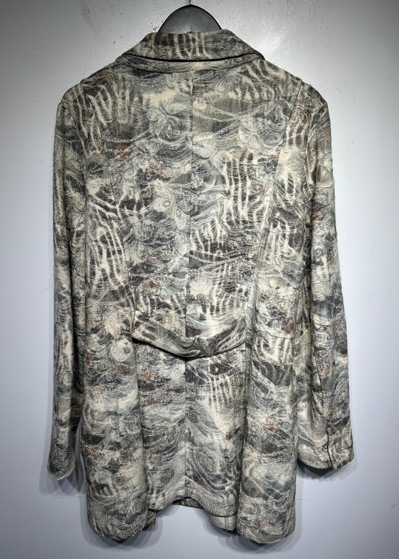 209wst Floral Animal Print Long Coat L