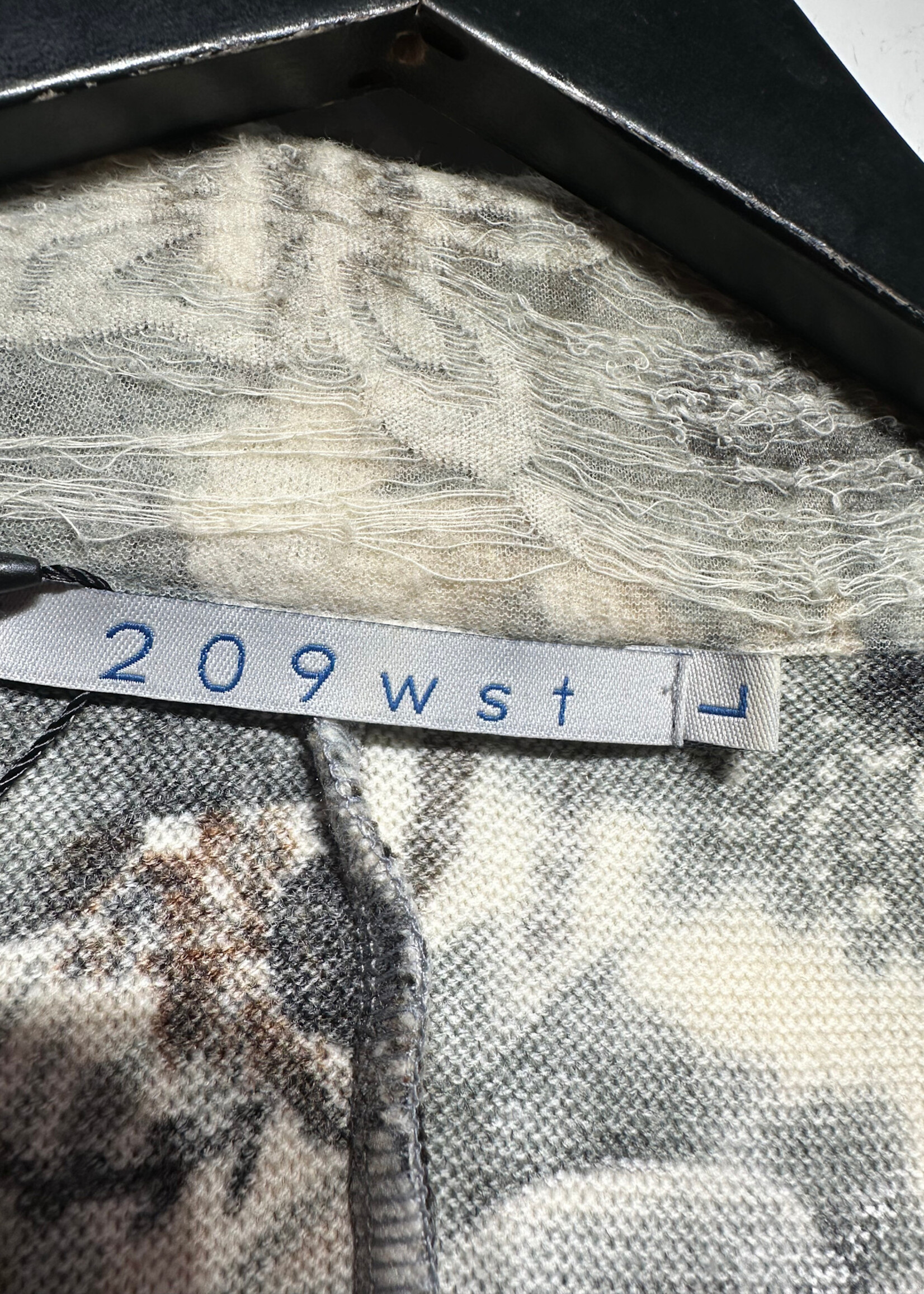 209wst Floral Animal Print Long Coat L