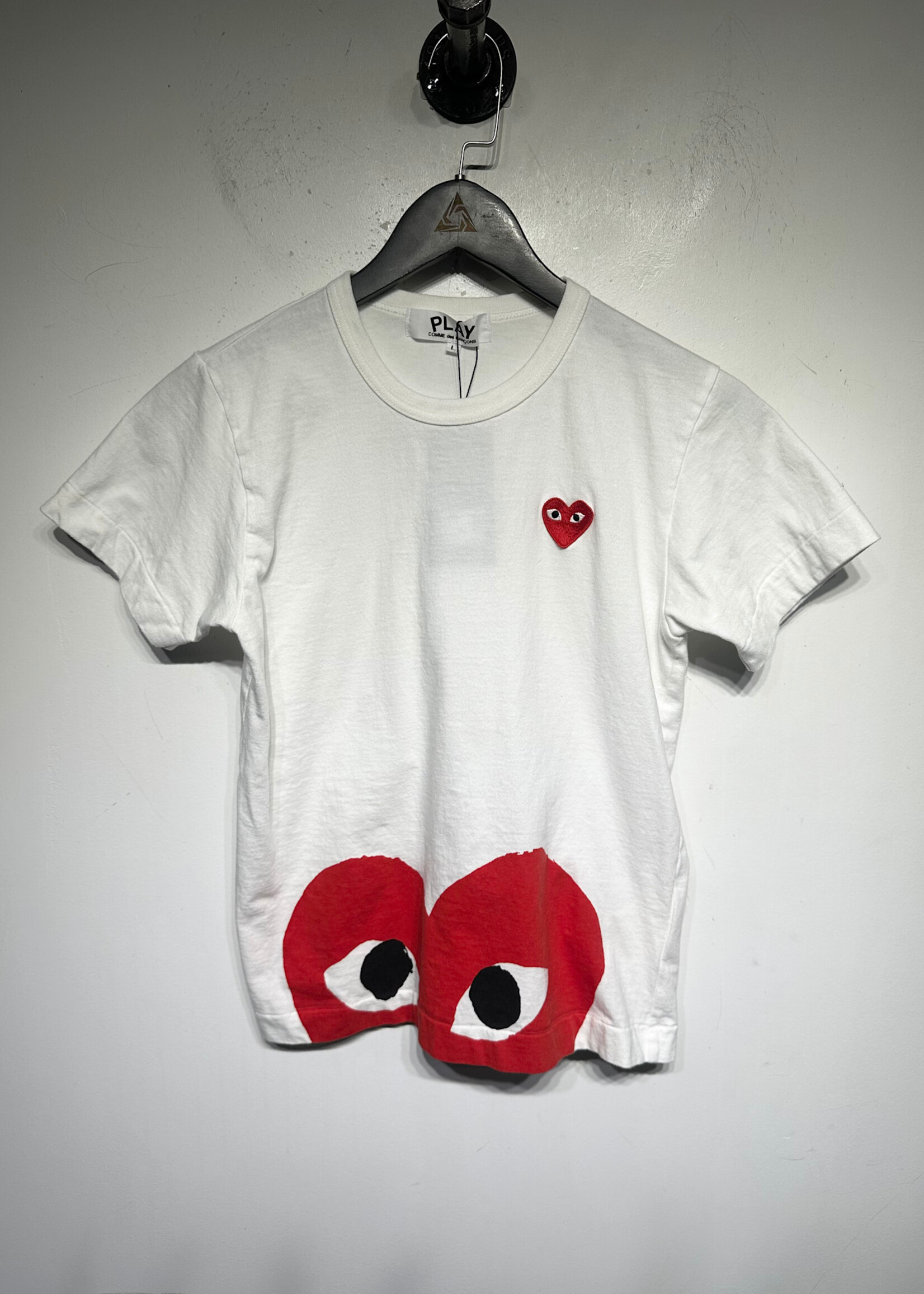Comme Des Garcons Heart Print Tee L