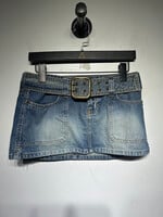 Abercrombie Sandwash Y2K Big Belt Mini Skirt 26